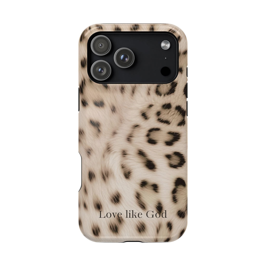Leopard 'Love Like God' Magnetic Impact Phone Case