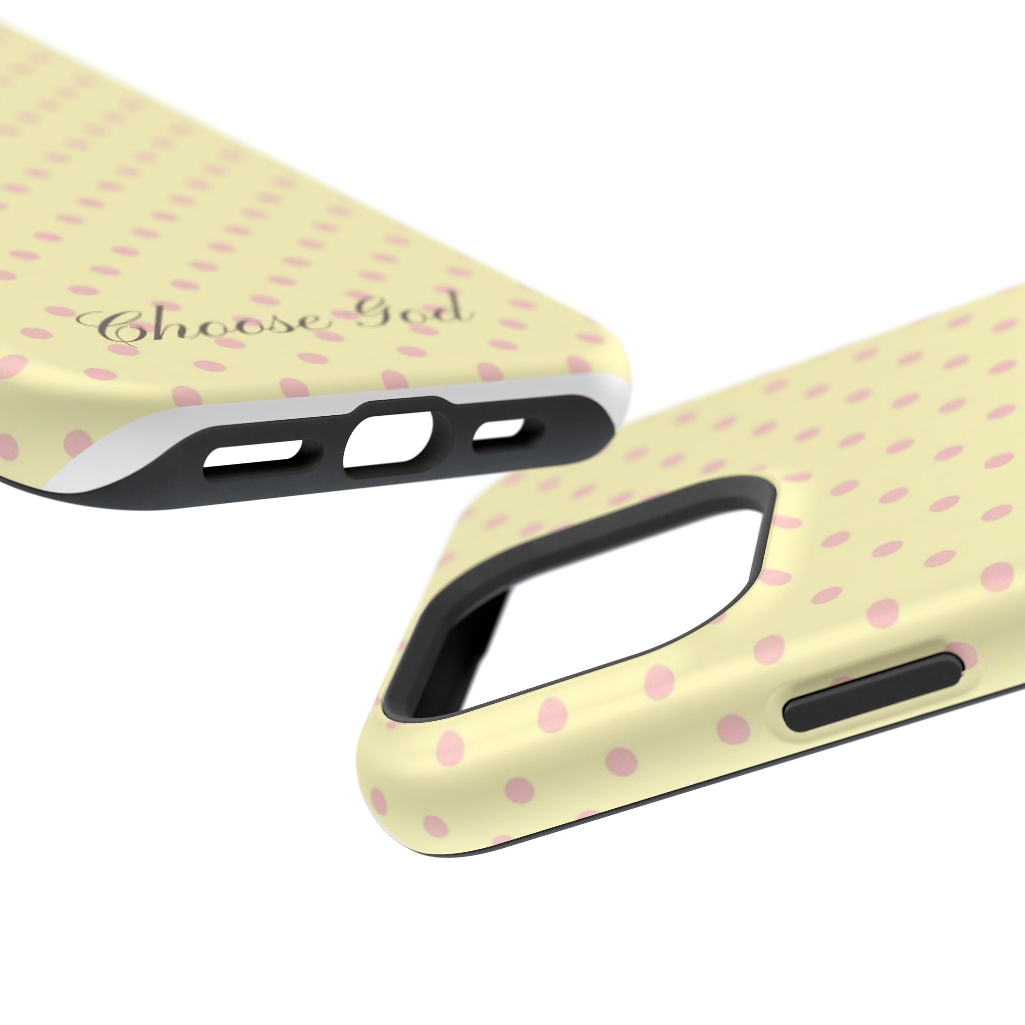 Choose God Polka Dot Magnetic Phone Case — Impact-Resistant iPhone Cover