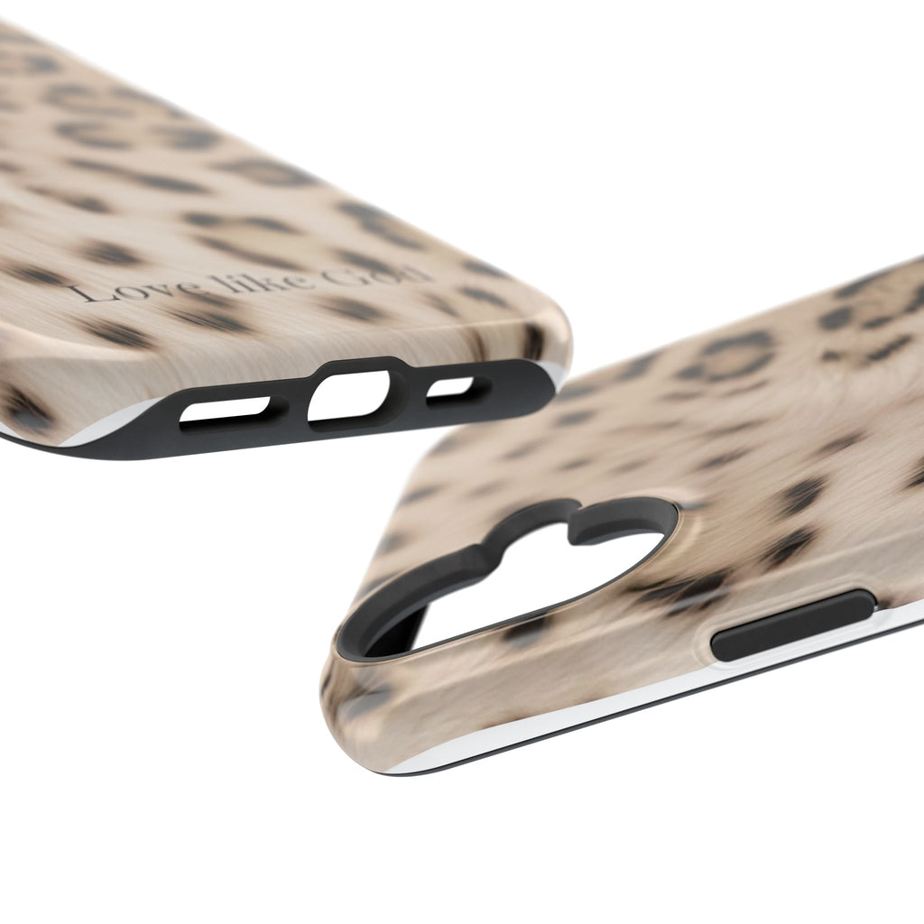Leopard 'Love Like God' Magnetic Impact Phone Case