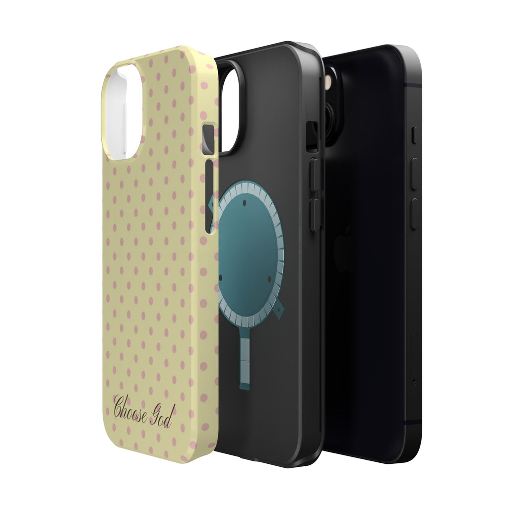 Choose God Polka Dot Magnetic Phone Case — Impact-Resistant iPhone Cover