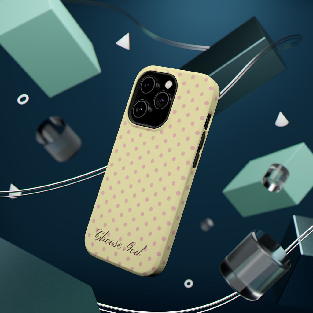 Choose God Polka Dot Magnetic Phone Case — Impact-Resistant iPhone Cover