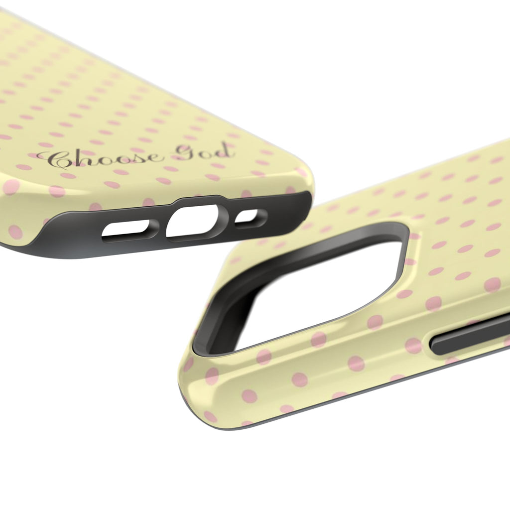 Choose God Polka Dot Magnetic Phone Case — Impact-Resistant iPhone Cover