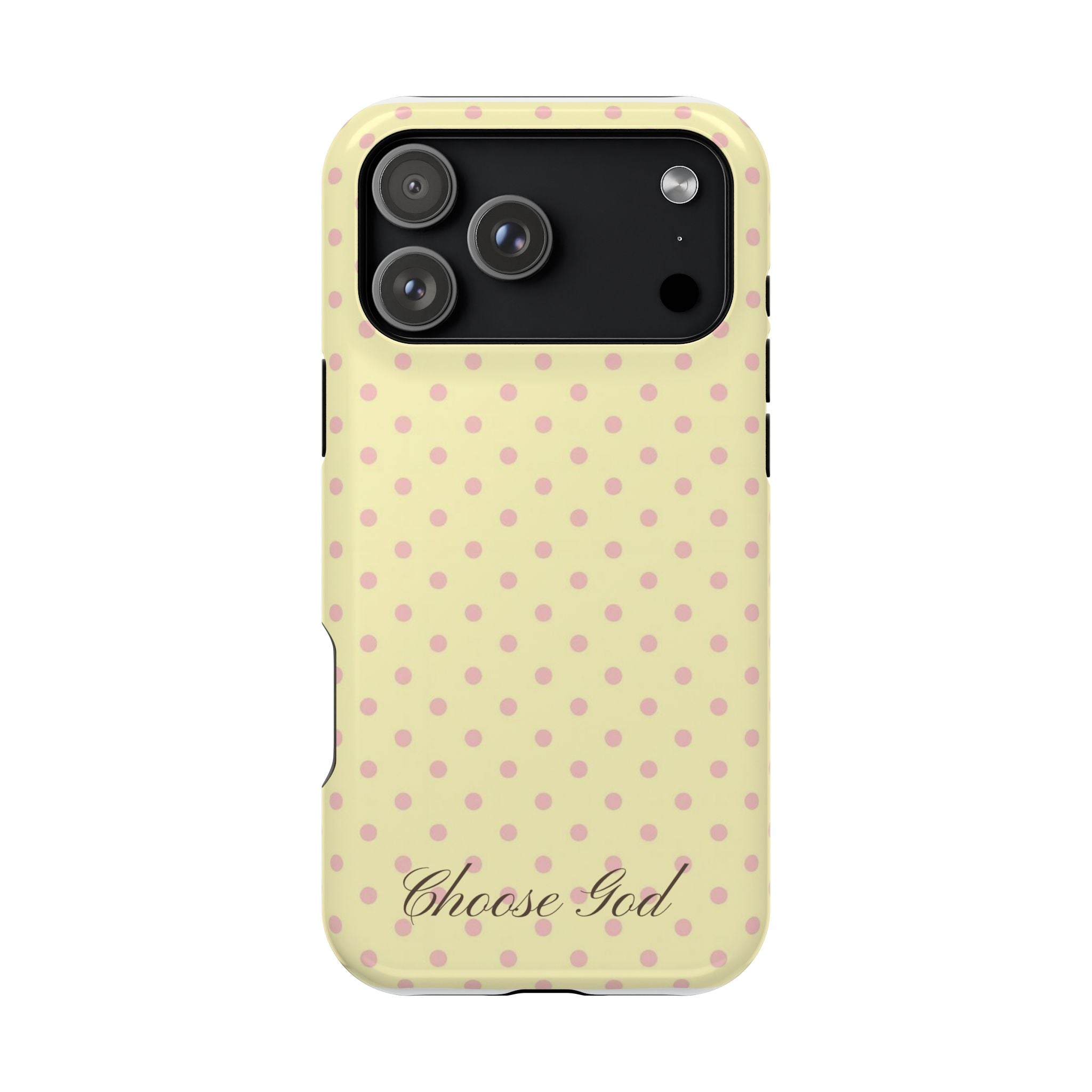 Choose God Polka Dot Magnetic Phone Case — Impact-Resistant iPhone Cover