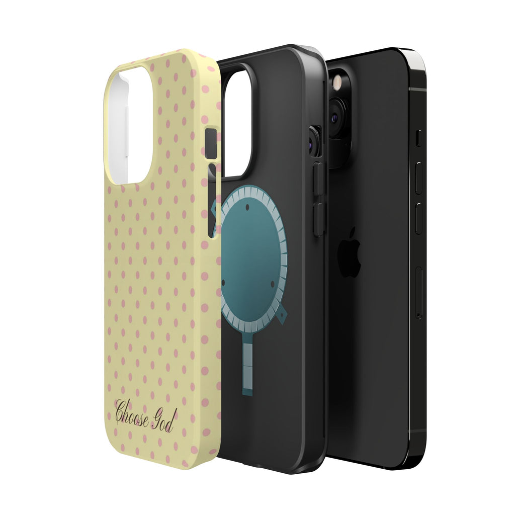 Choose God Polka Dot Magnetic Phone Case — Impact-Resistant iPhone Cover