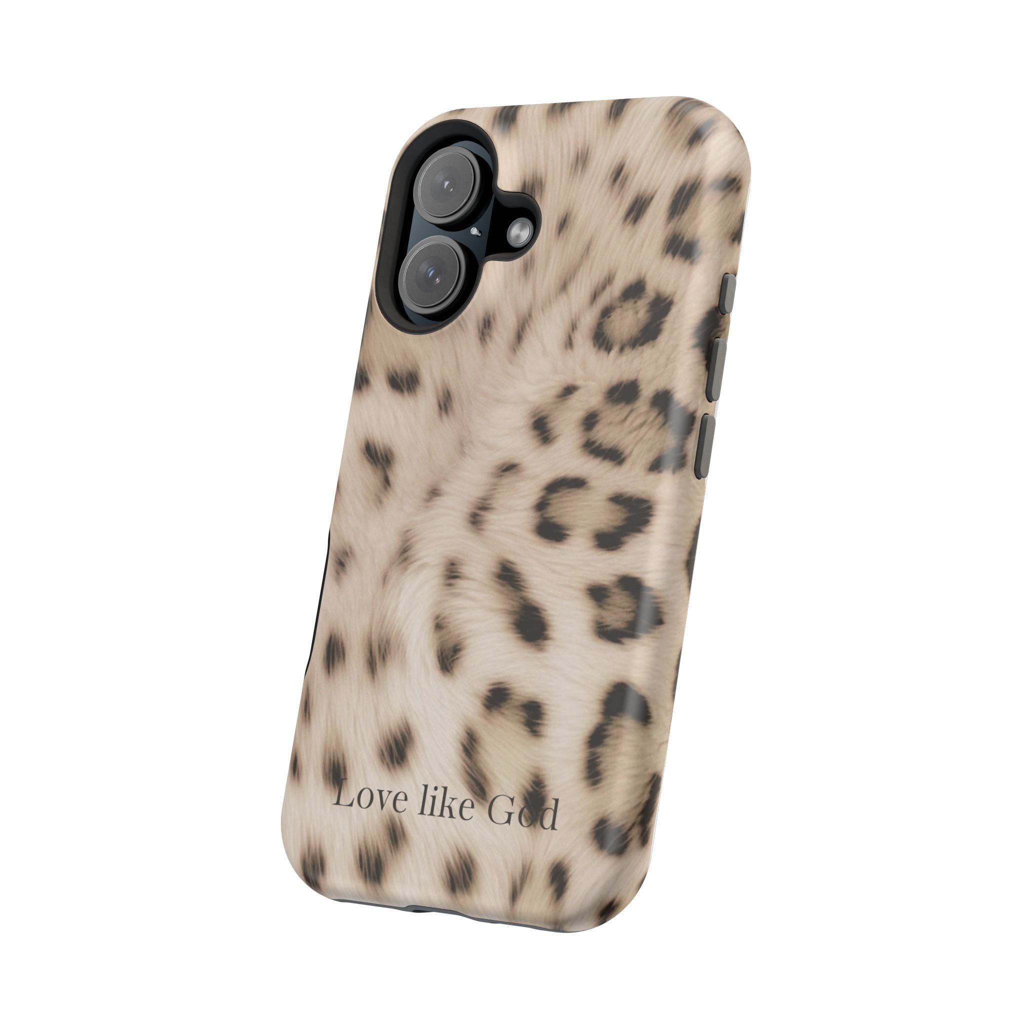 Leopard 'Love Like God' Magnetic Impact Phone Case
