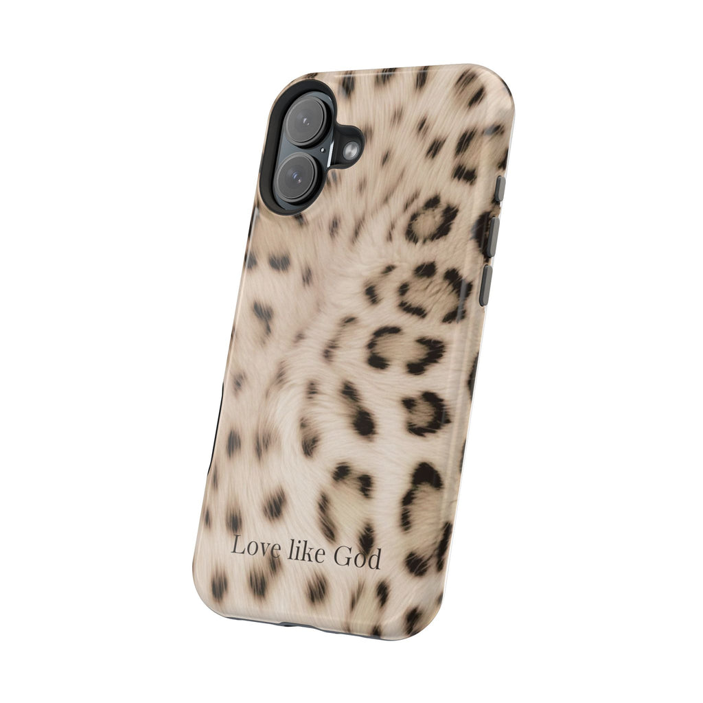 Leopard 'Love Like God' Magnetic Impact Phone Case