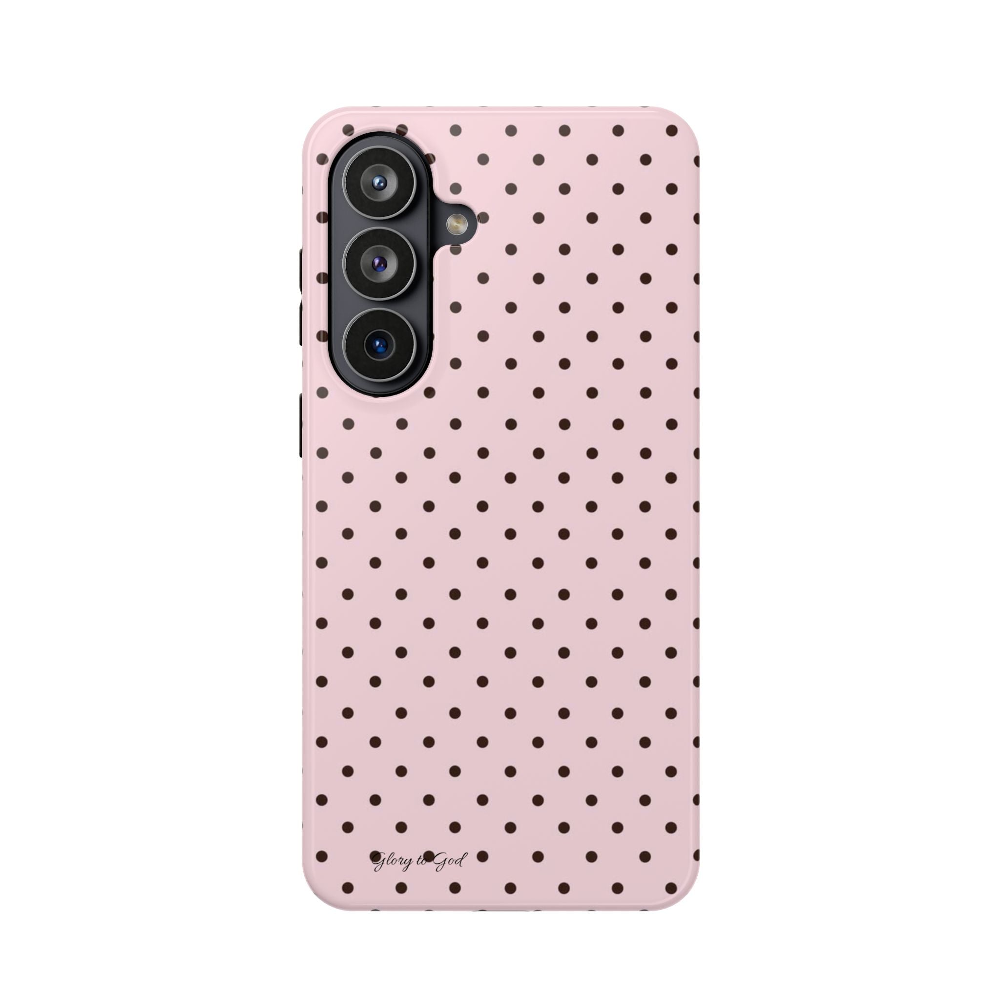GLORY TO GOD Polka Dot Magnetic Phone Case — Impact-Resistant Protective Cover