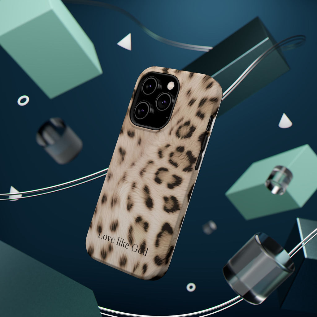 Leopard 'Love Like God' Magnetic Impact Phone Case