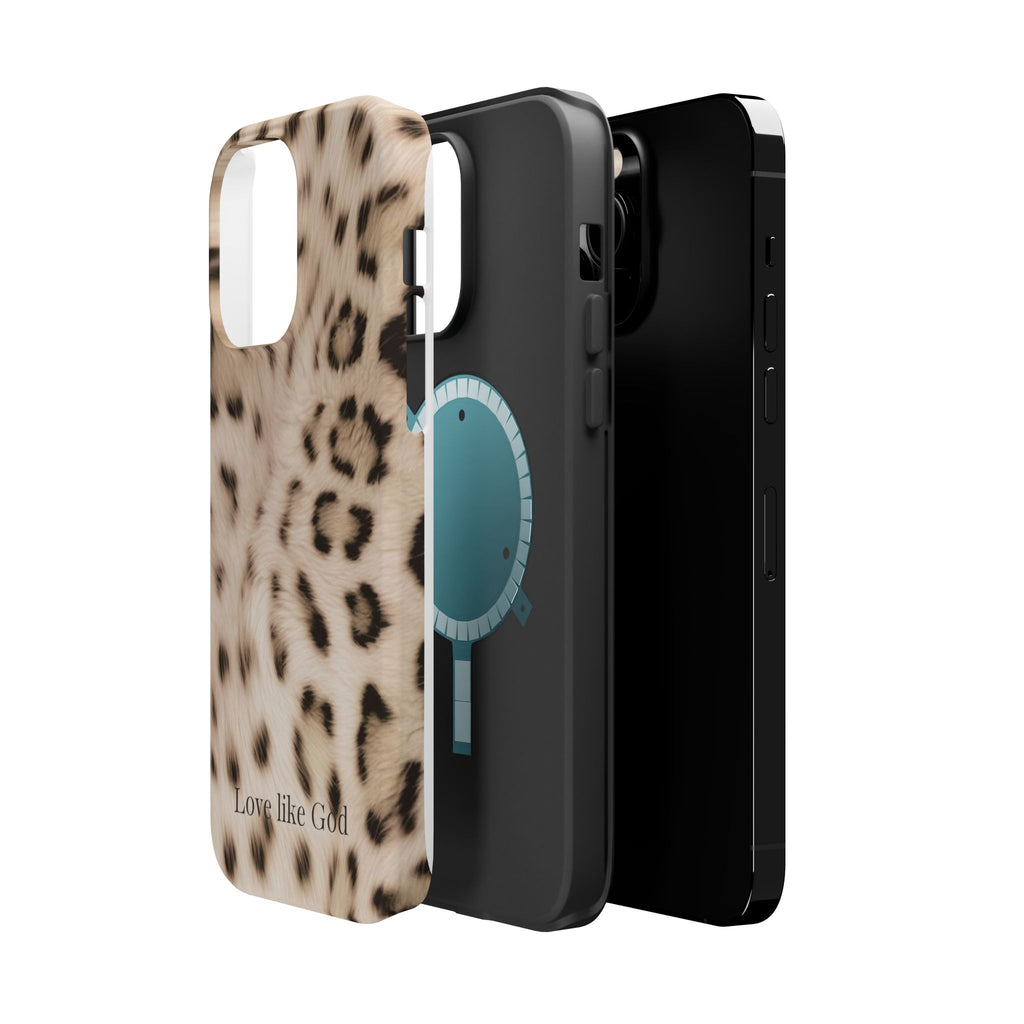 Leopard 'Love Like God' Magnetic Impact Phone Case