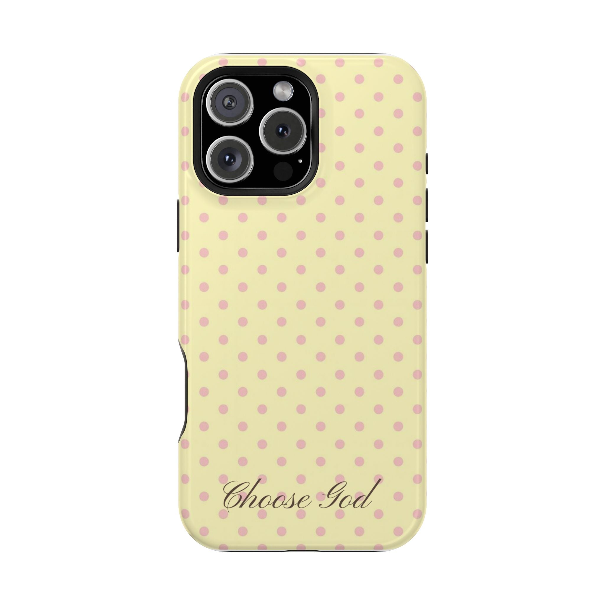 Choose God Polka Dot Magnetic Phone Case — Impact-Resistant iPhone Cover