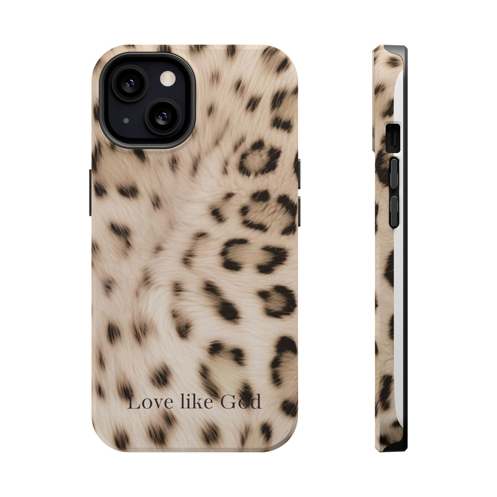 Leopard 'Love Like God' Magnetic Impact Phone Case