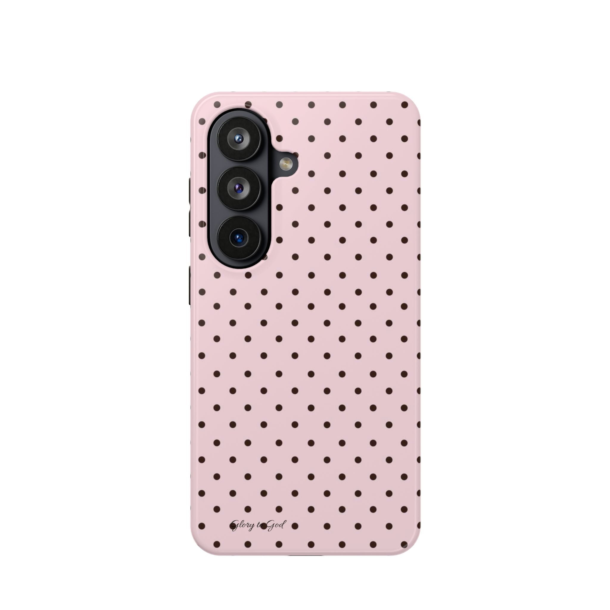 GLORY TO GOD Polka Dot Magnetic Phone Case — Impact-Resistant Protective Cover