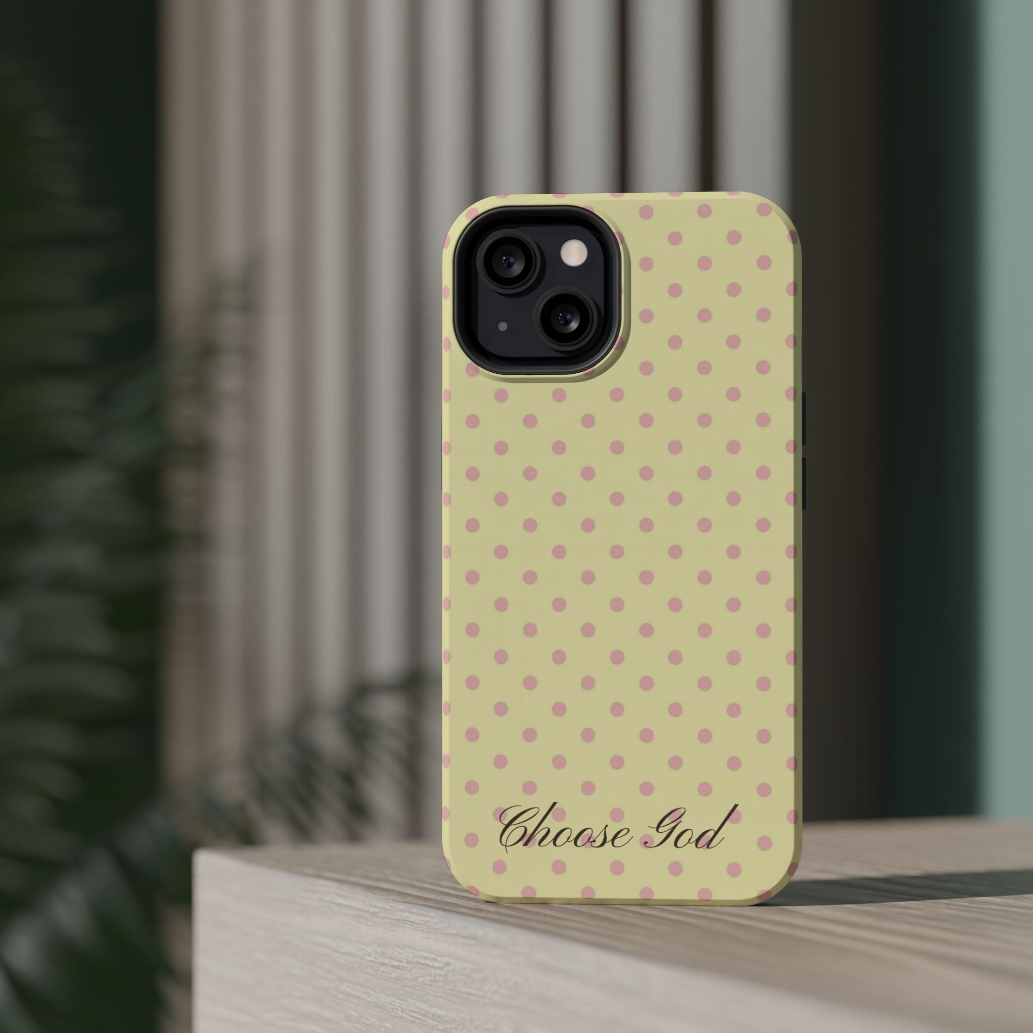 Choose God Polka Dot Magnetic Phone Case — Impact-Resistant iPhone Cover