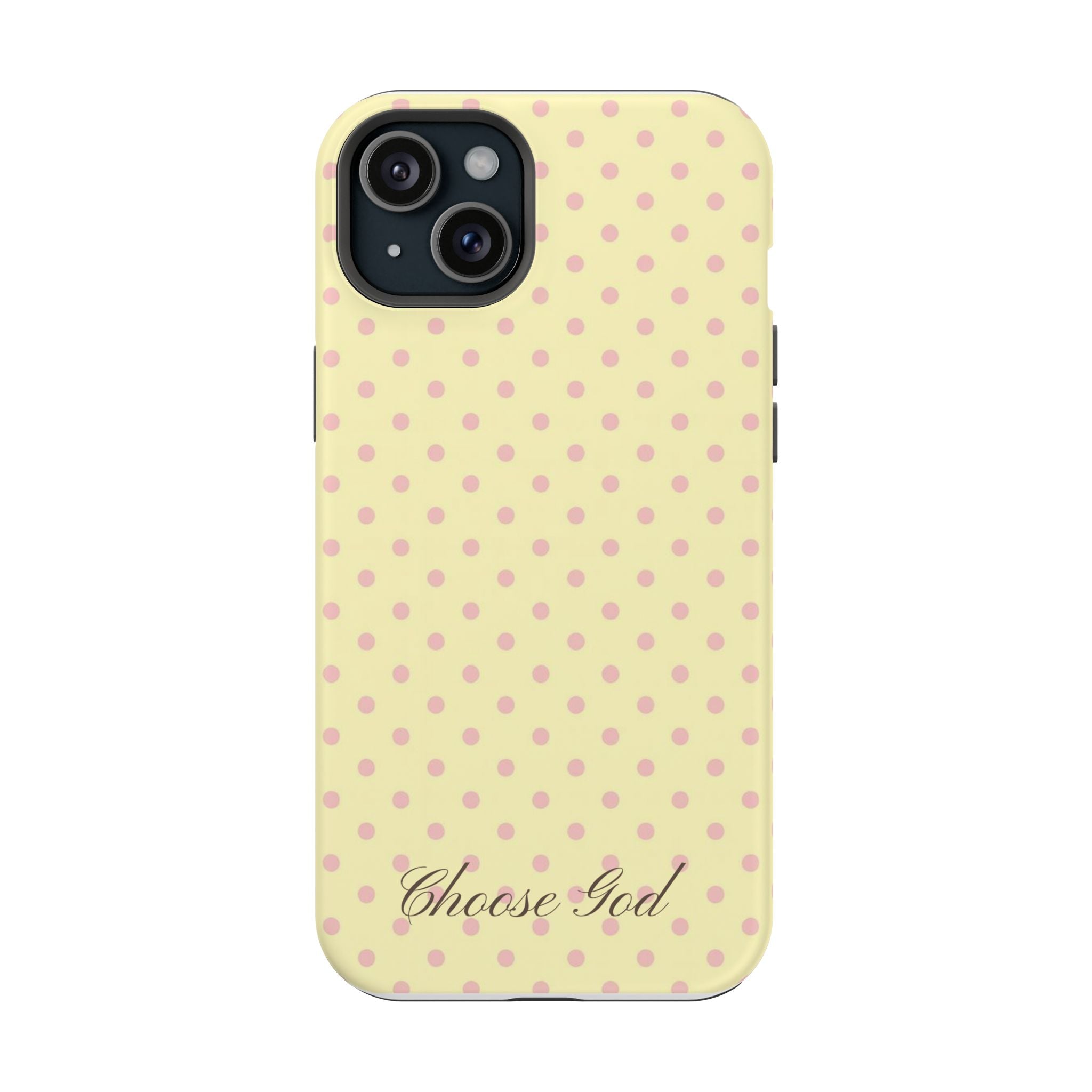 Choose God Polka Dot Magnetic Phone Case — Impact-Resistant iPhone Cover