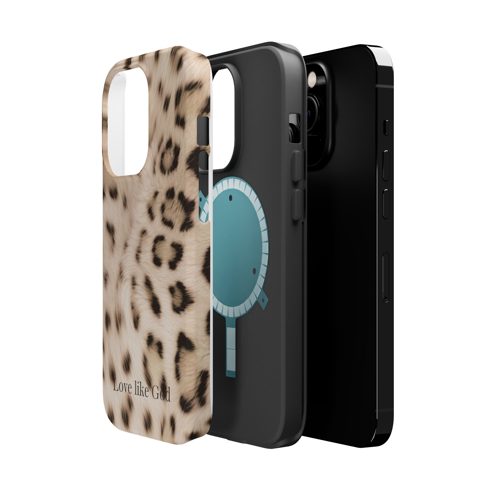Leopard 'Love Like God' Magnetic Impact Phone Case