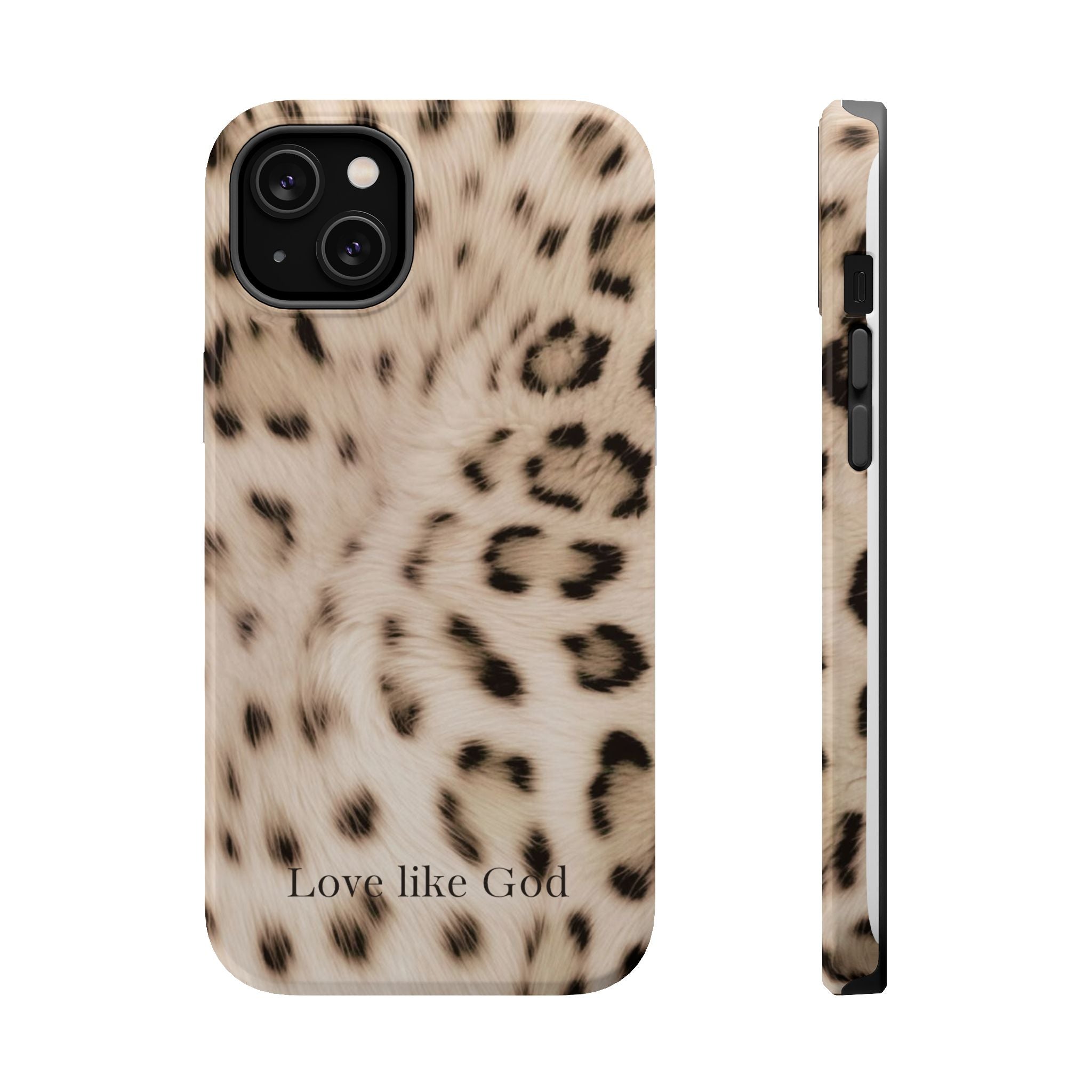 Leopard 'Love Like God' Magnetic Impact Phone Case