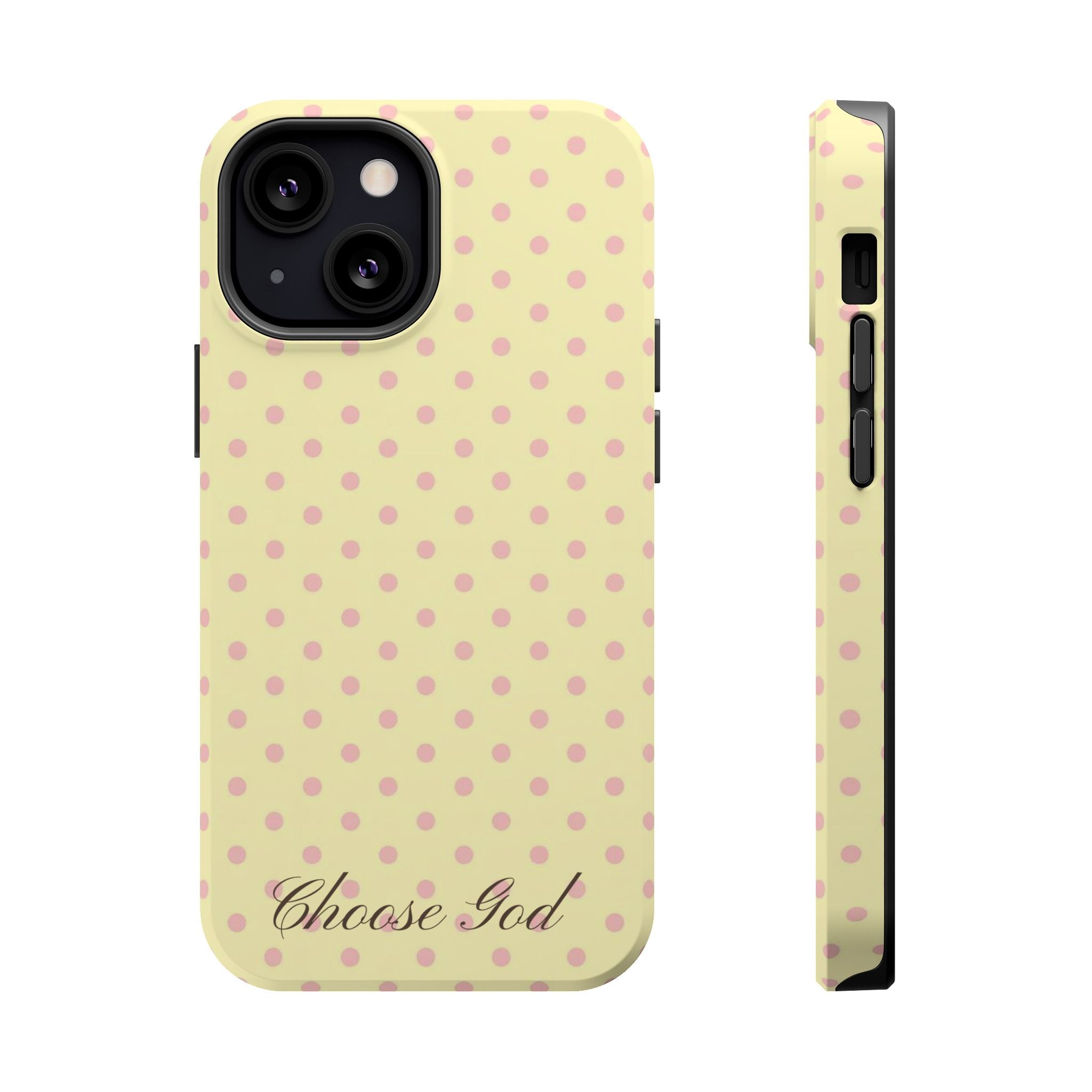 Choose God Polka Dot Magnetic Phone Case — Impact-Resistant iPhone Cover
