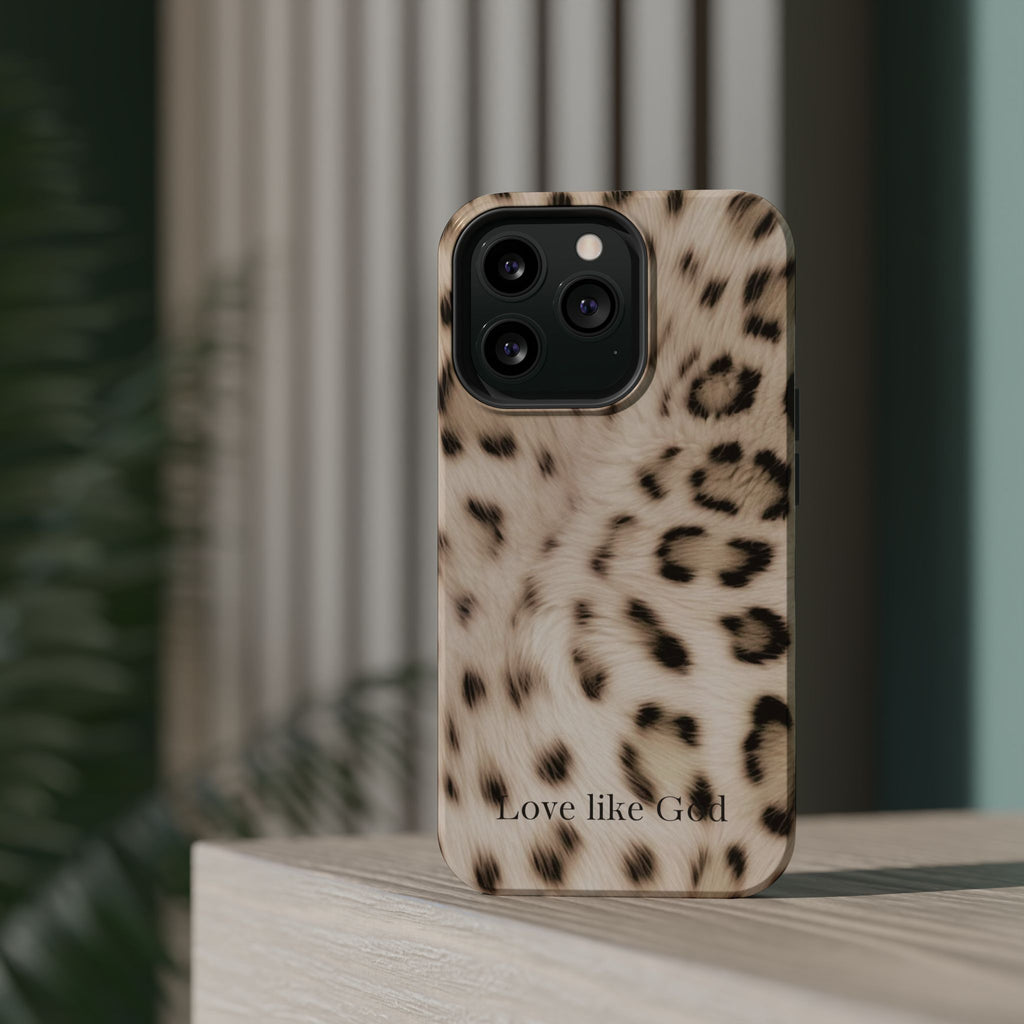 Leopard 'Love Like God' Magnetic Impact Phone Case