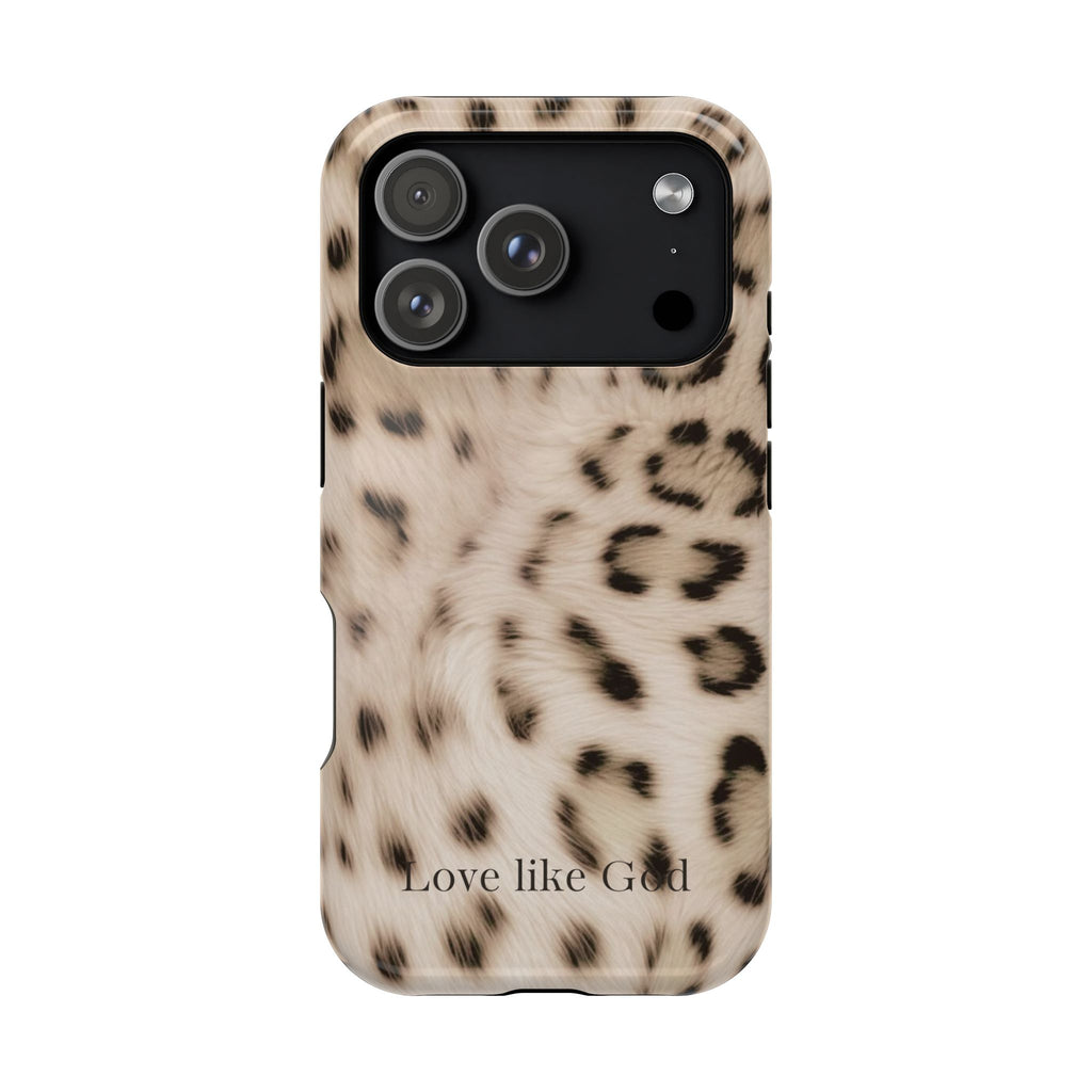 Leopard 'Love Like God' Magnetic Impact Phone Case