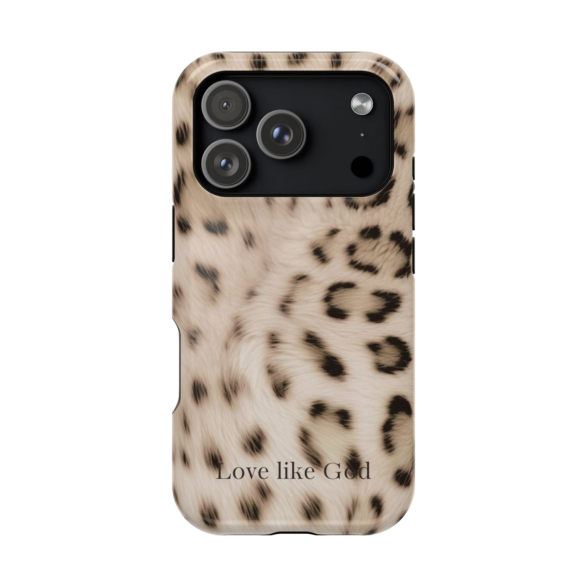 Leopard 'Love Like God' Magnetic Impact Phone Case