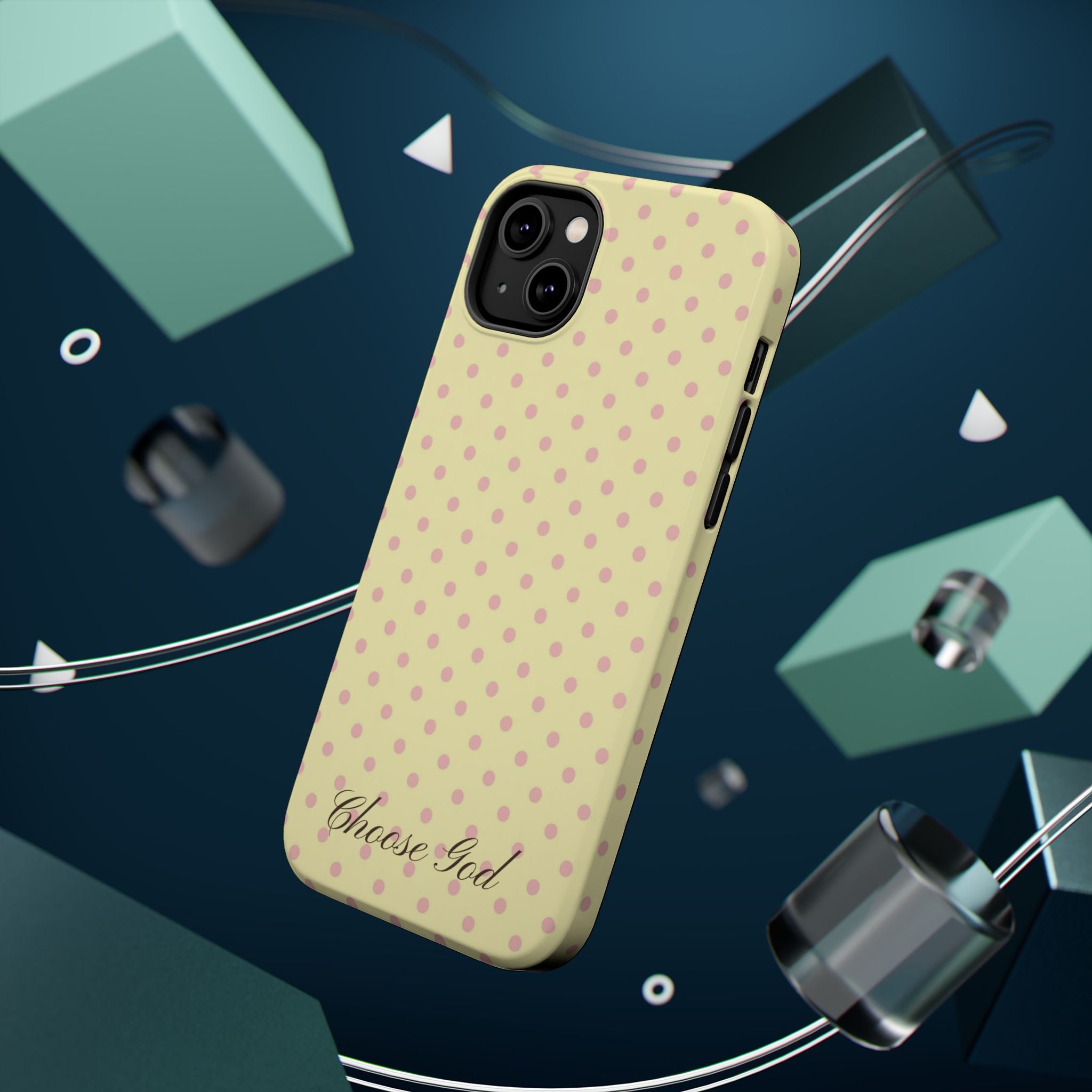 Choose God Polka Dot Magnetic Phone Case — Impact-Resistant iPhone Cover