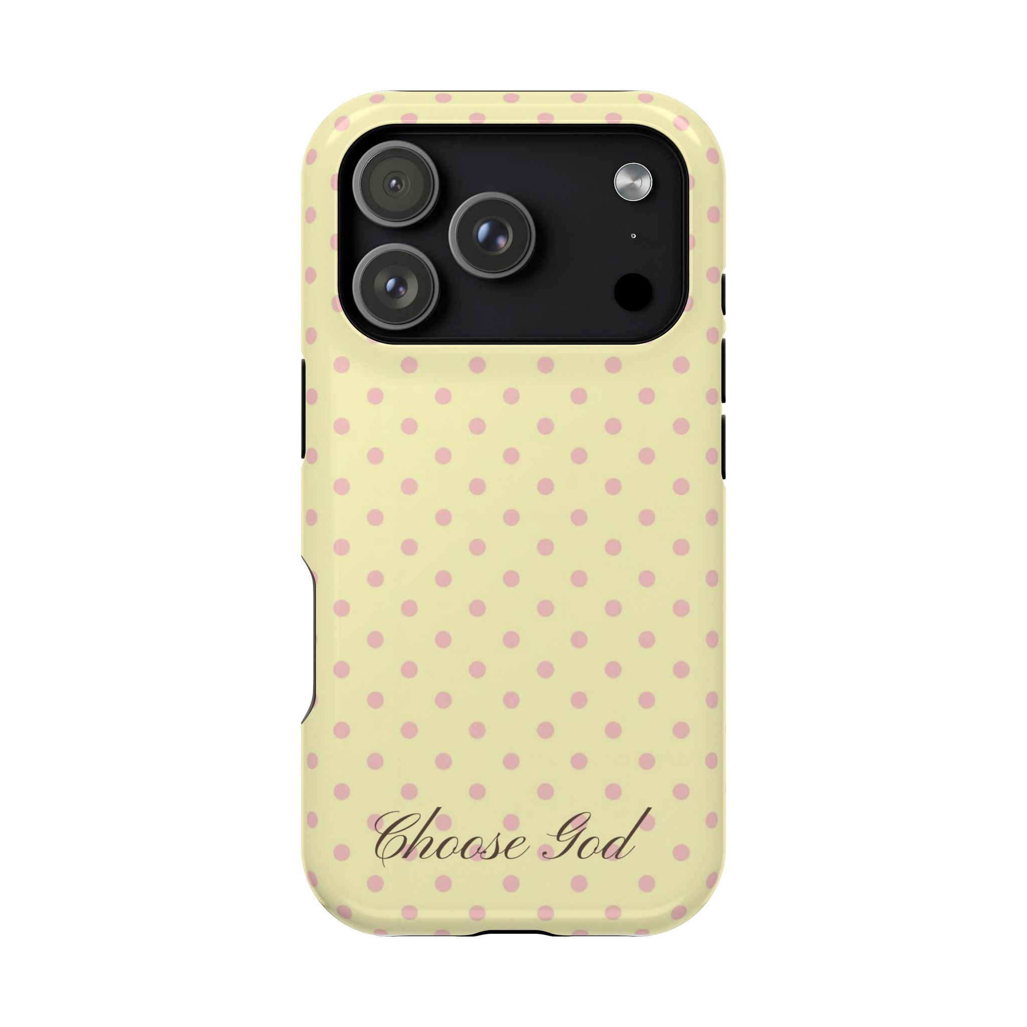 Choose God Polka Dot Magnetic Phone Case — Impact-Resistant iPhone Cover