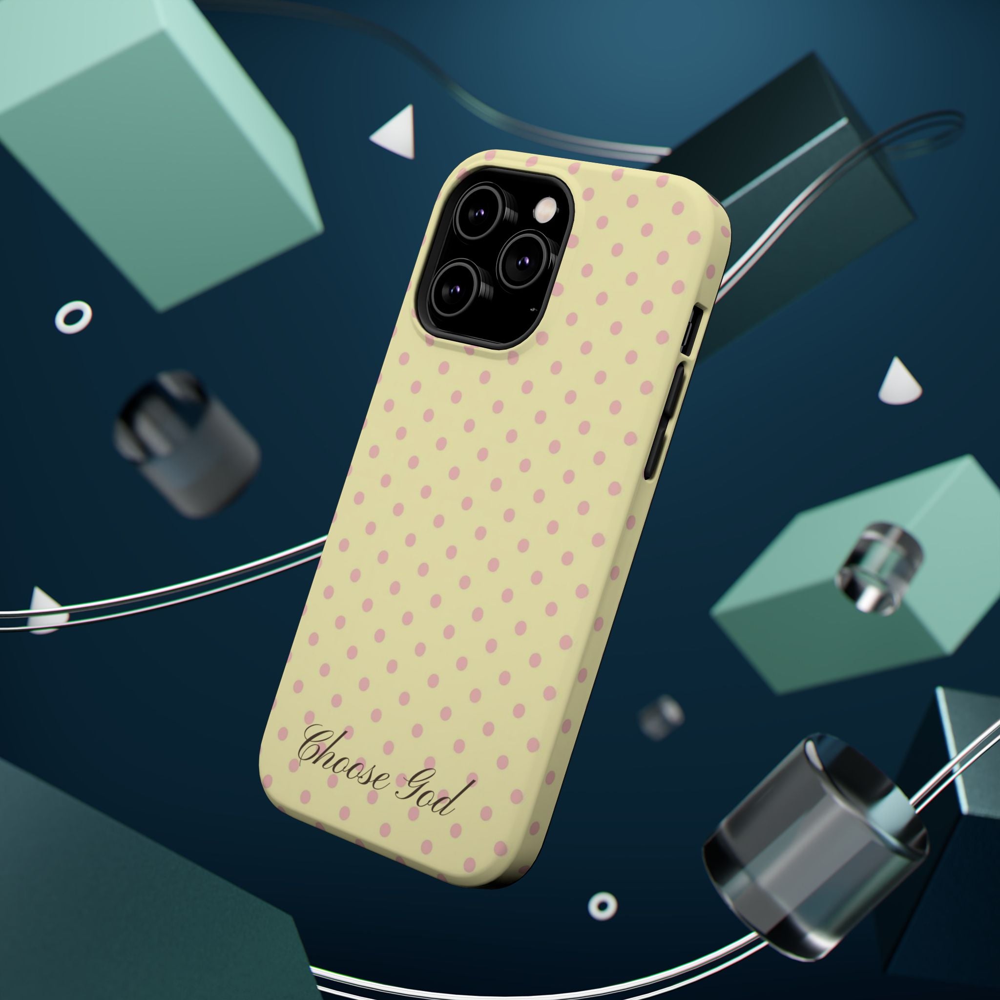Choose God Polka Dot Magnetic Phone Case — Impact-Resistant iPhone Cover