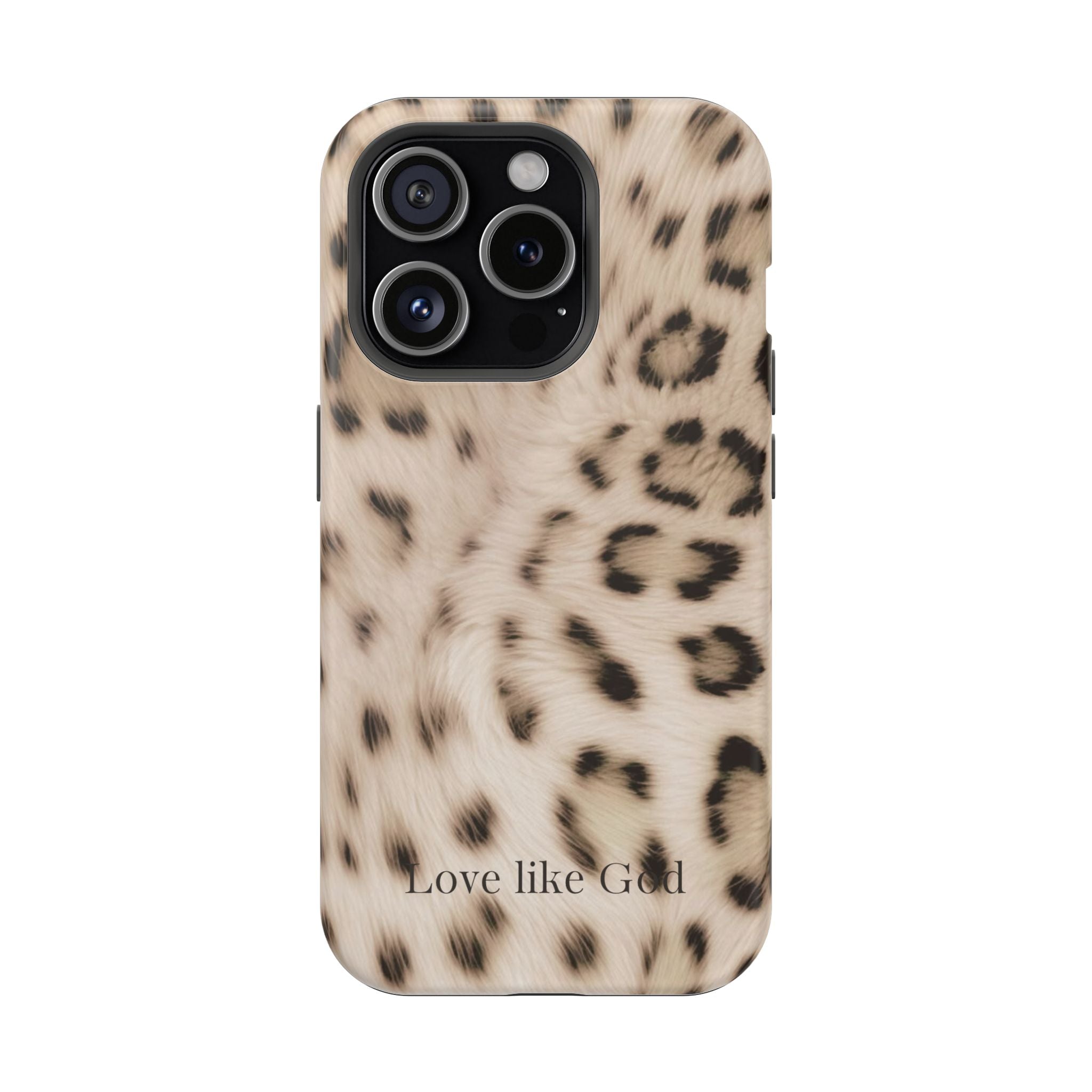 Leopard 'Love Like God' Magnetic Impact Phone Case