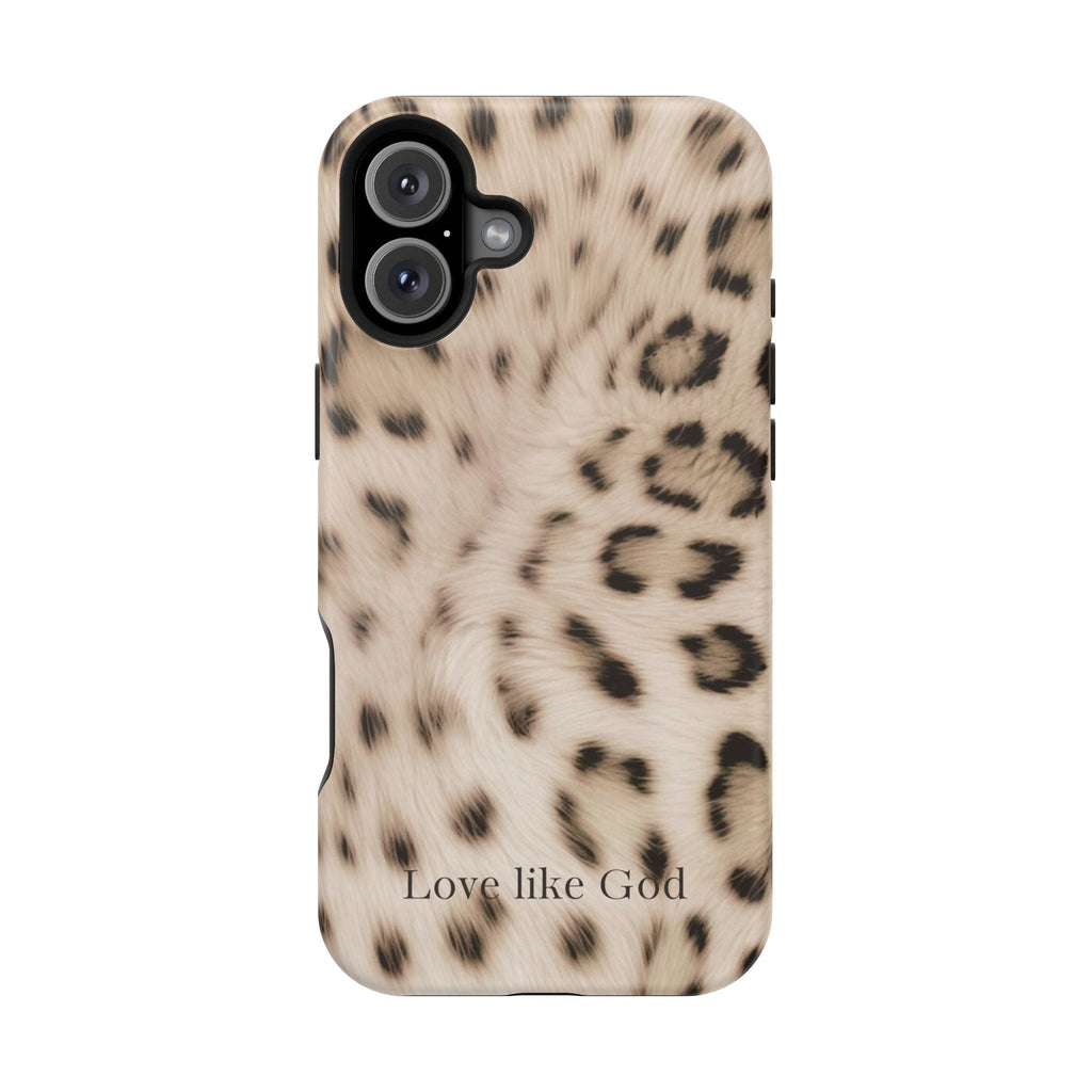 Leopard 'Love Like God' Magnetic Impact Phone Case
