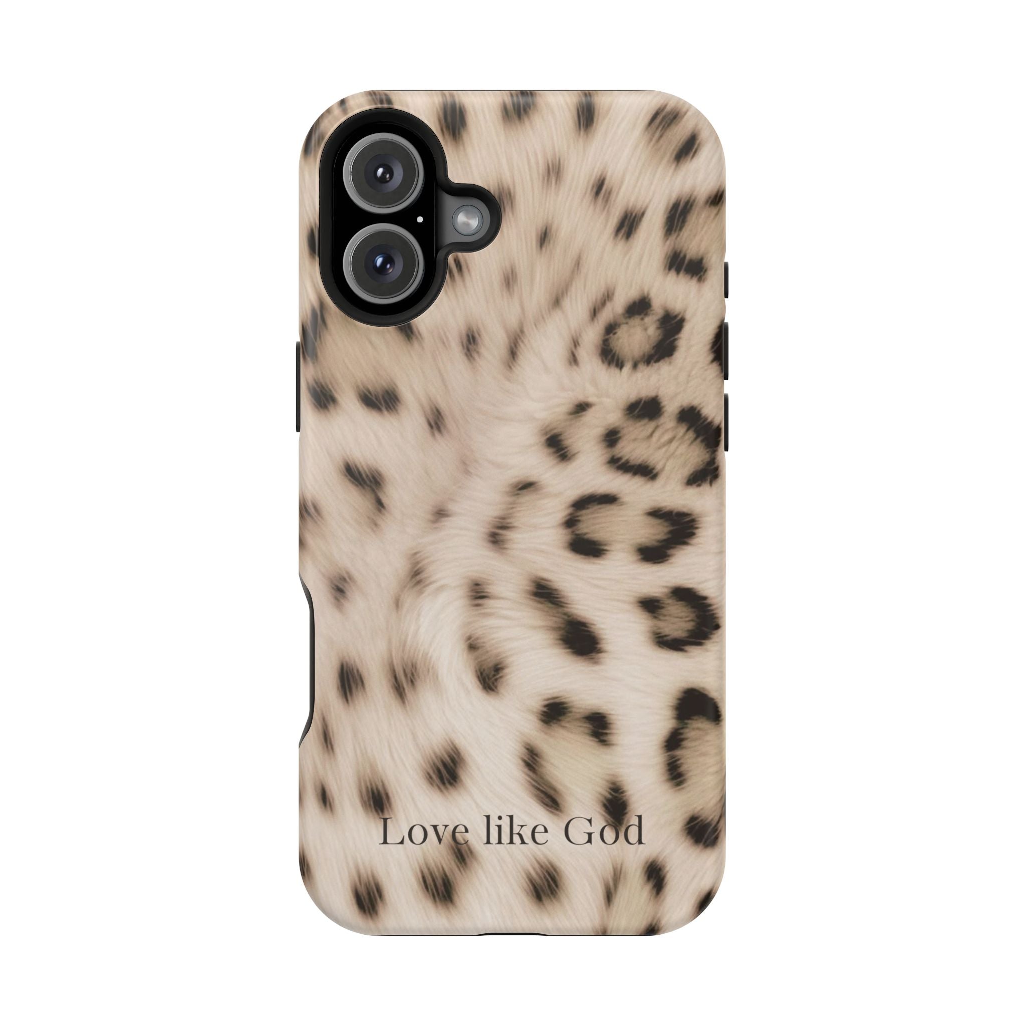 Leopard 'Love Like God' Magnetic Impact Phone Case