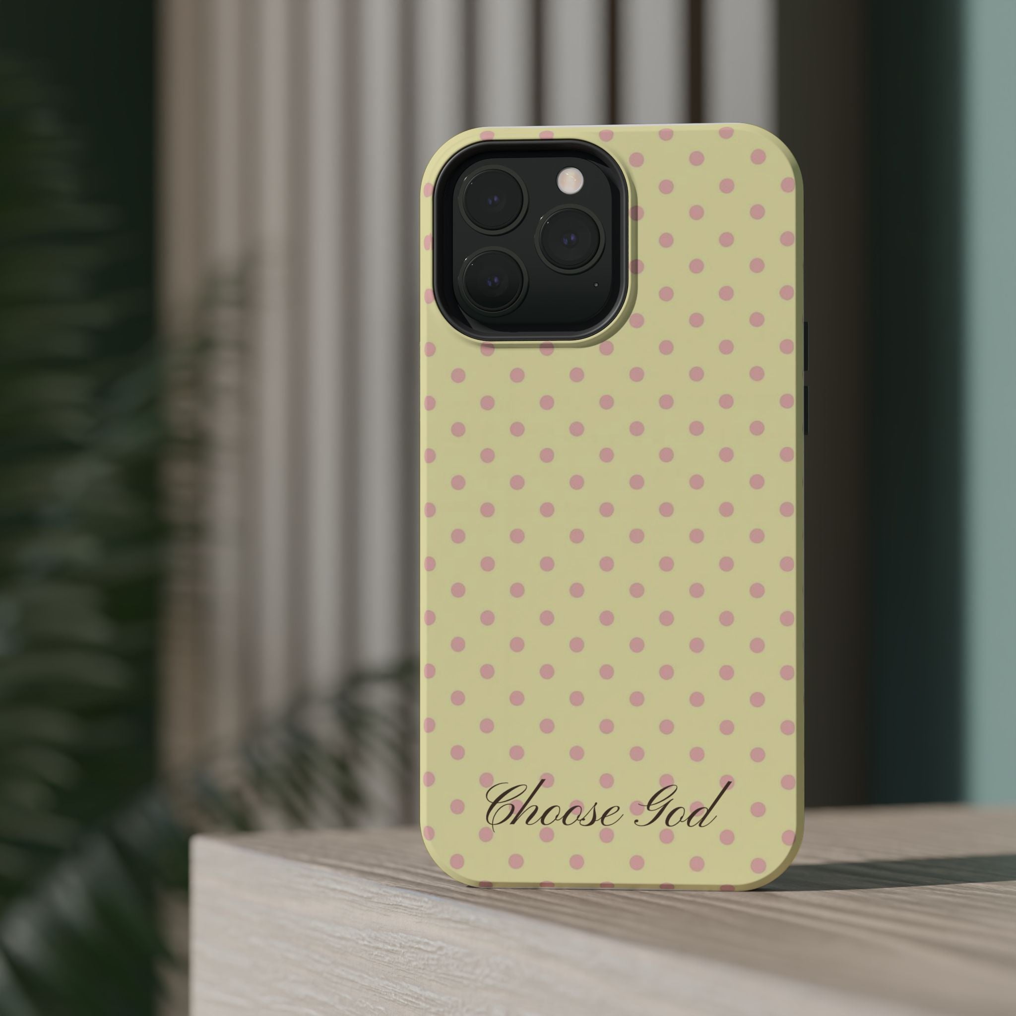 Choose God Polka Dot Magnetic Phone Case — Impact-Resistant iPhone Cover