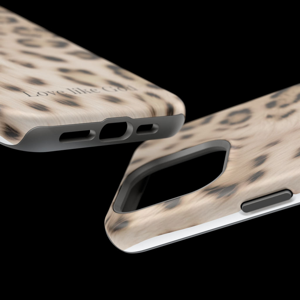 Leopard 'Love Like God' Magnetic Impact Phone Case