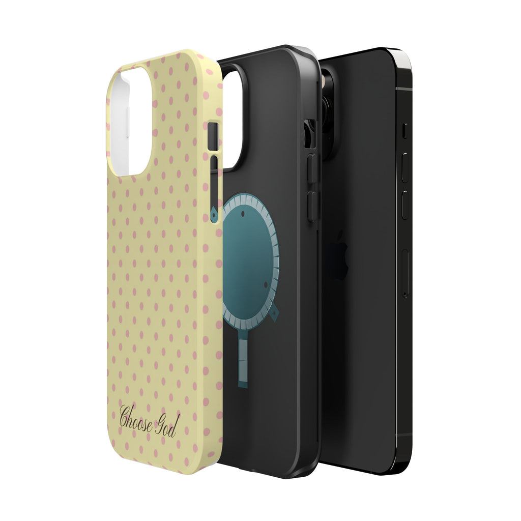 Choose God Polka Dot Magnetic Phone Case — Impact-Resistant iPhone Cover