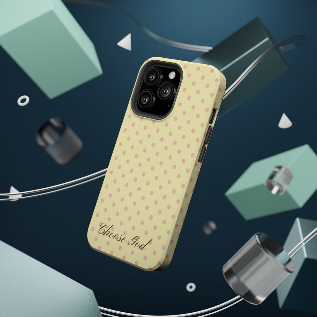 Choose God Polka Dot Magnetic Phone Case — Impact-Resistant iPhone Cover