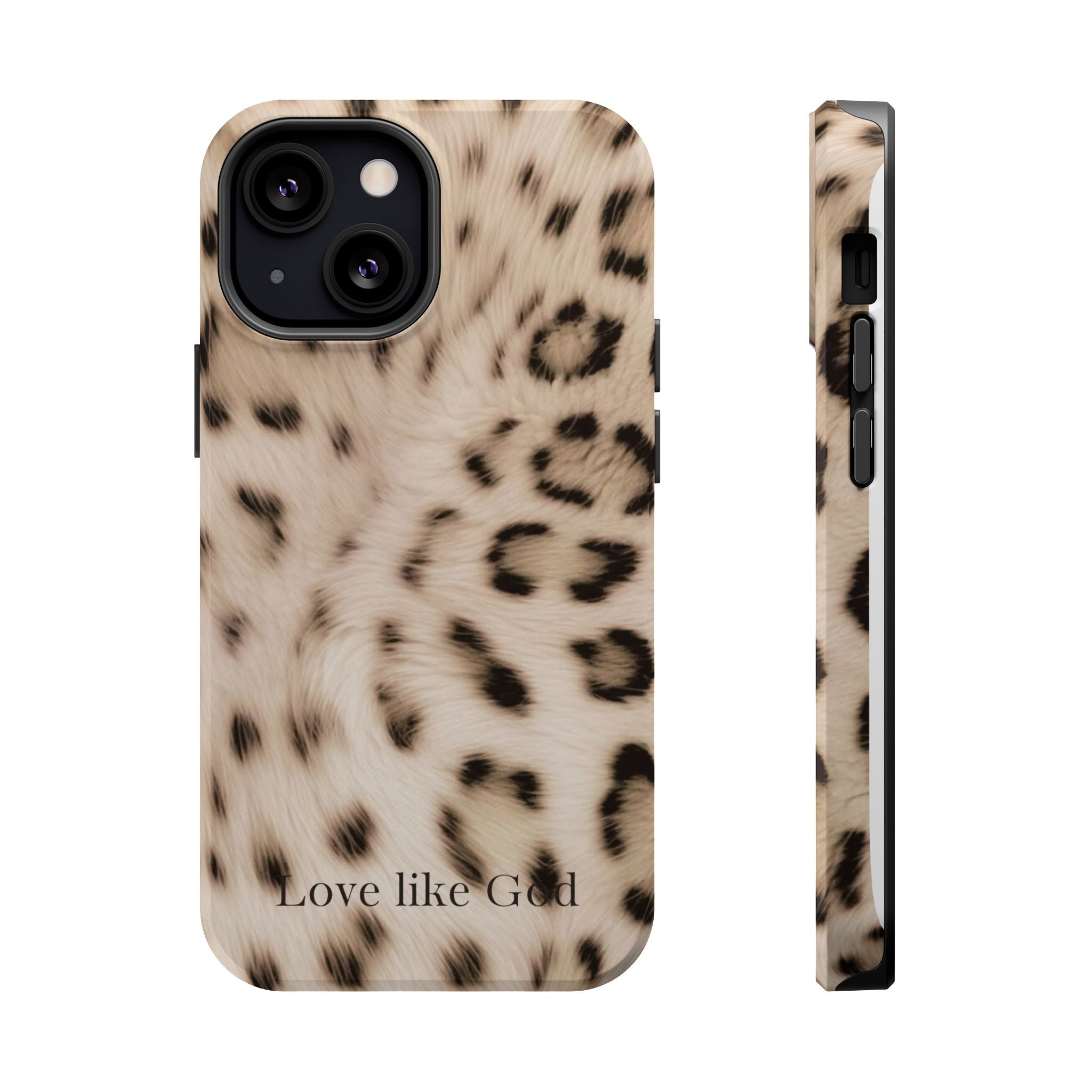 Leopard 'Love Like God' Magnetic Impact Phone Case
