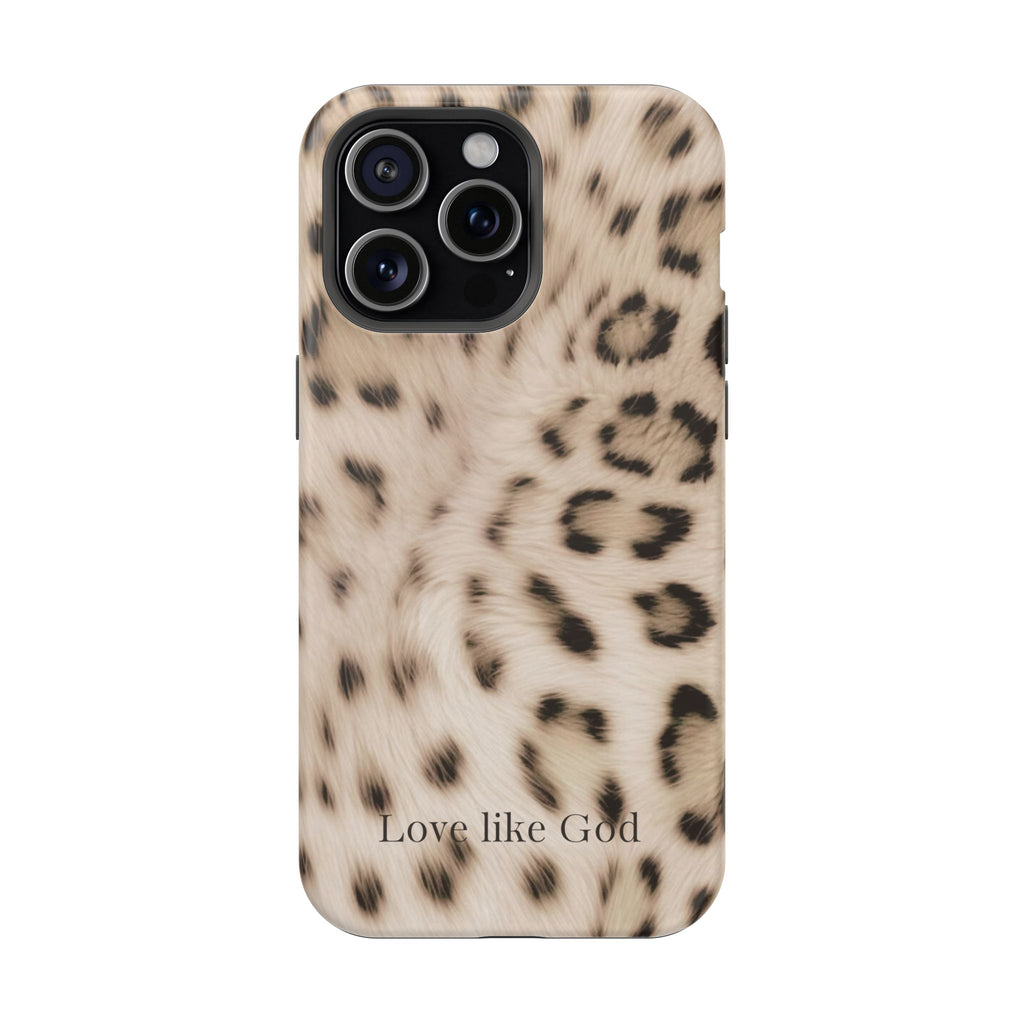 Leopard 'Love Like God' Magnetic Impact Phone Case