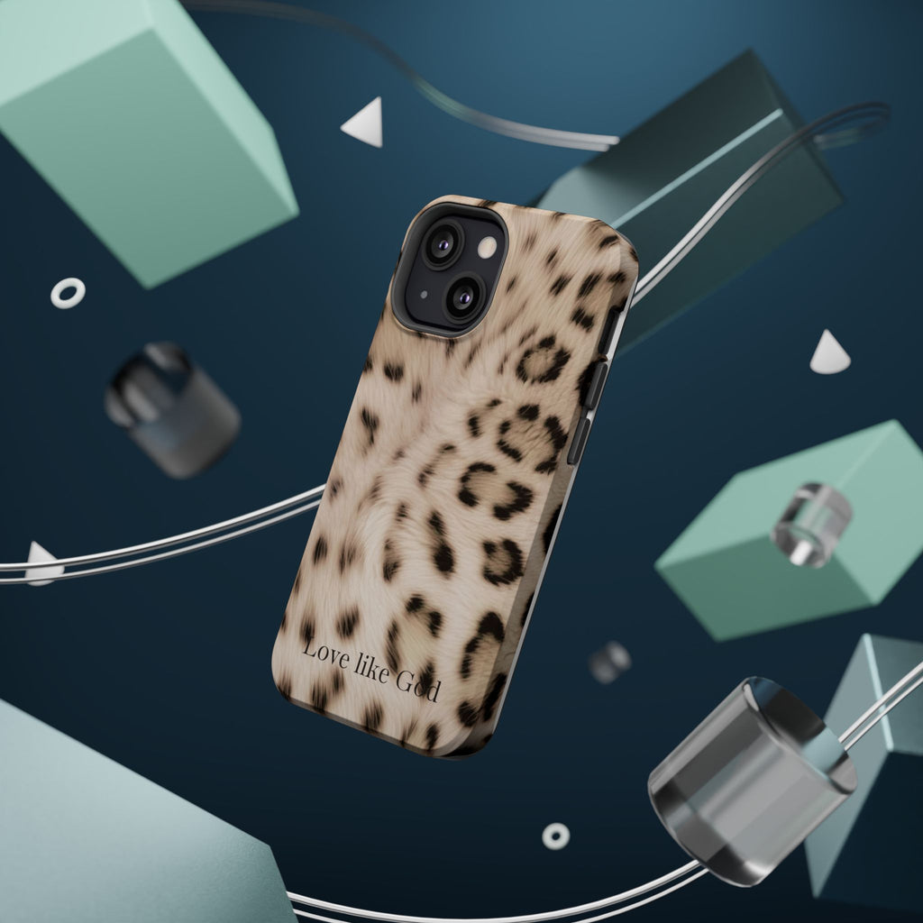 Leopard 'Love Like God' Magnetic Impact Phone Case