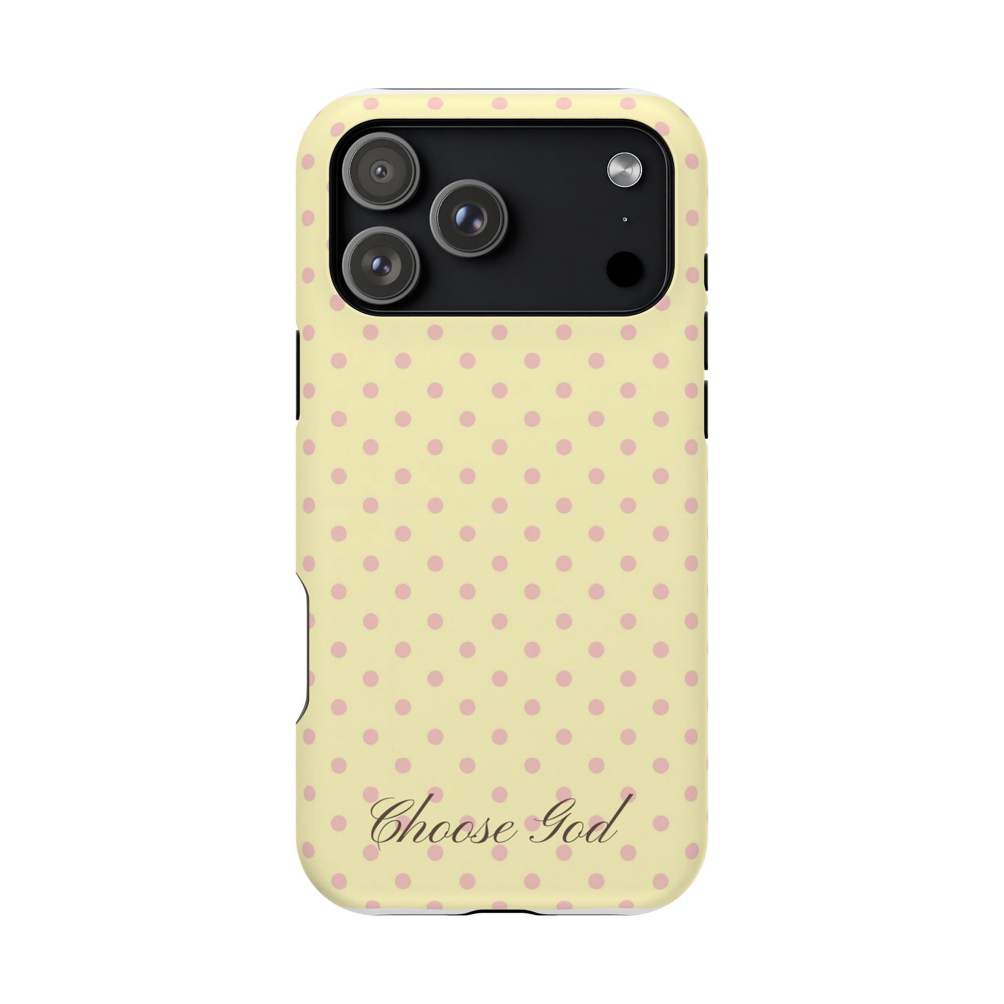Choose God Polka Dot Magnetic Phone Case — Impact-Resistant iPhone Cover
