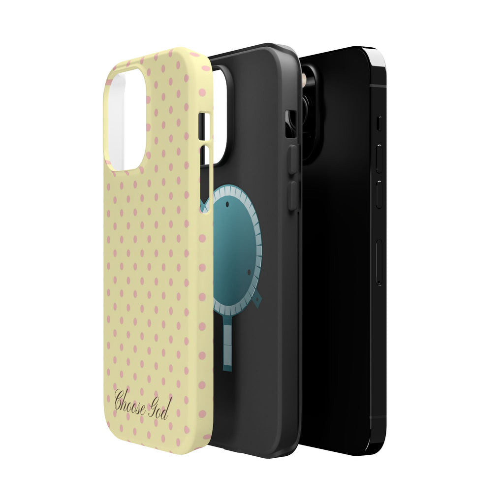 Choose God Polka Dot Magnetic Phone Case — Impact-Resistant iPhone Cover