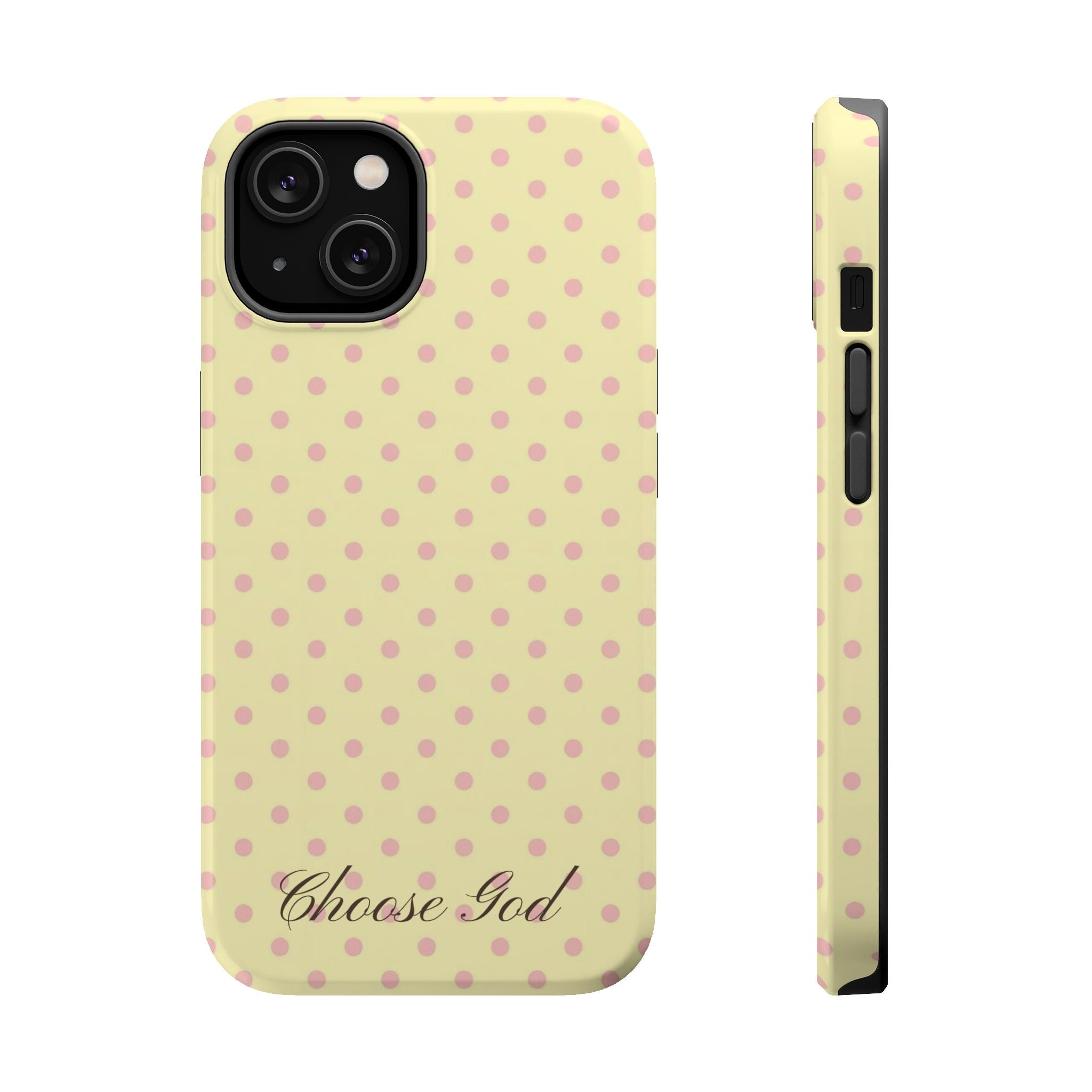 Choose God Polka Dot Magnetic Phone Case — Impact-Resistant iPhone Cover