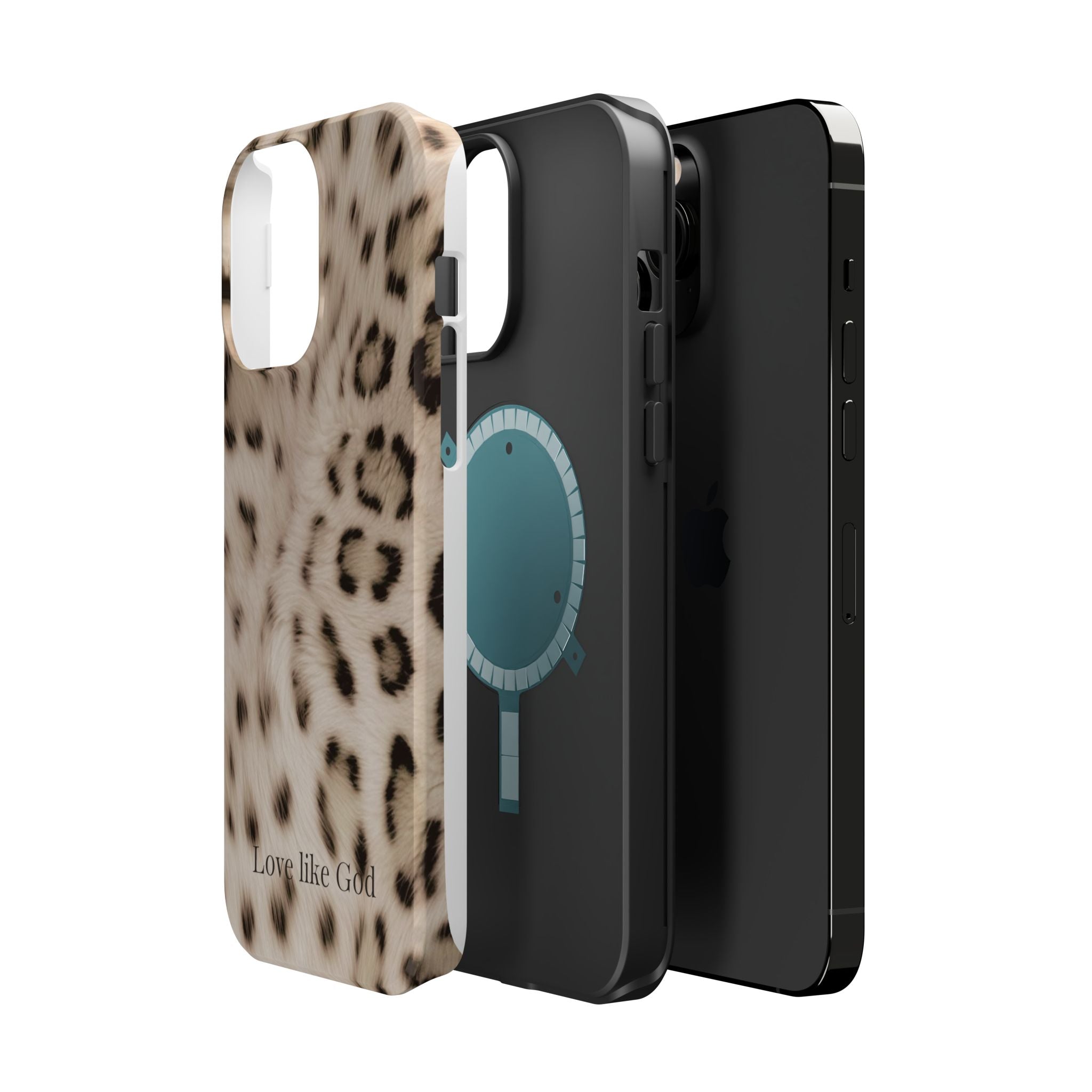 Leopard 'Love Like God' Magnetic Impact Phone Case