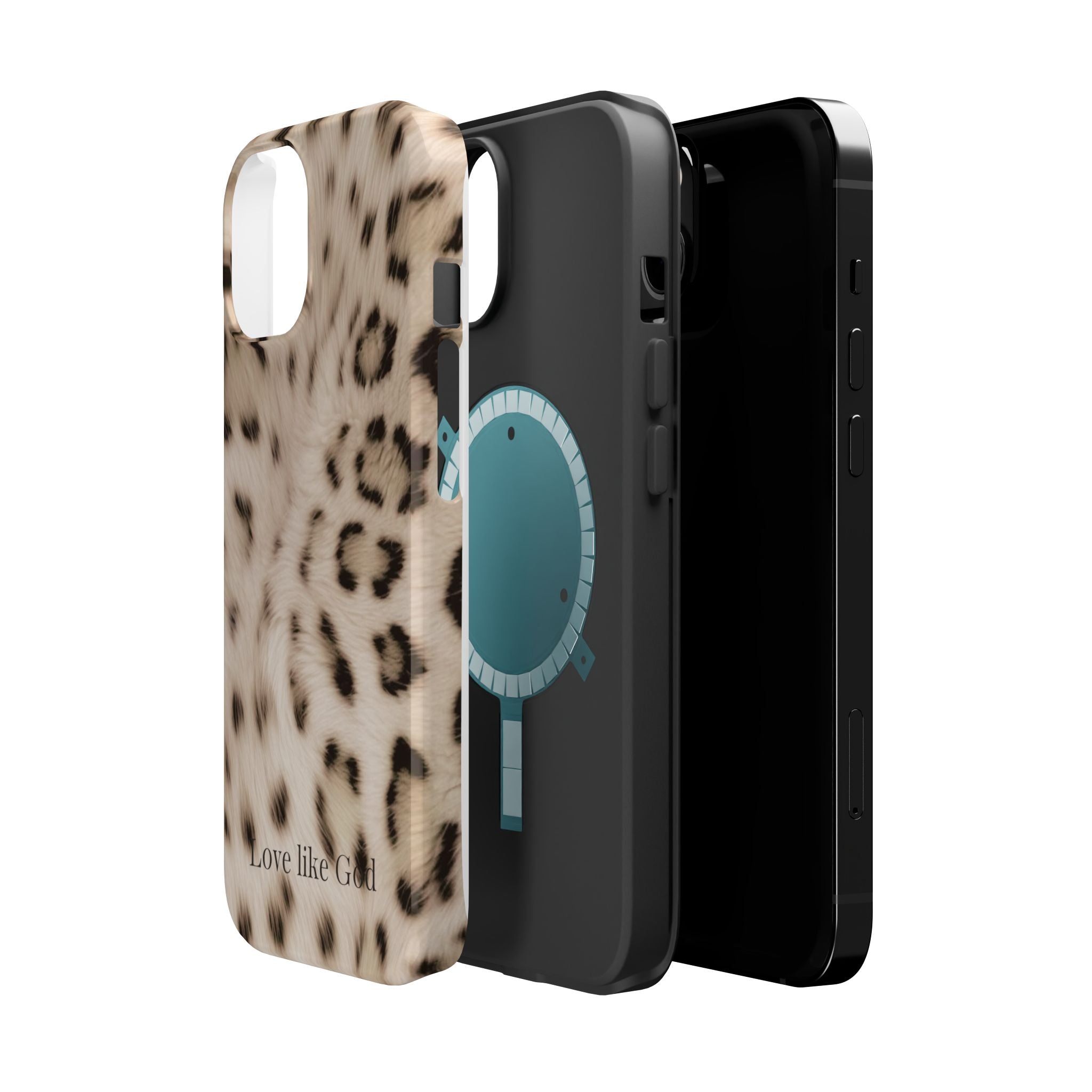 Leopard 'Love Like God' Magnetic Impact Phone Case