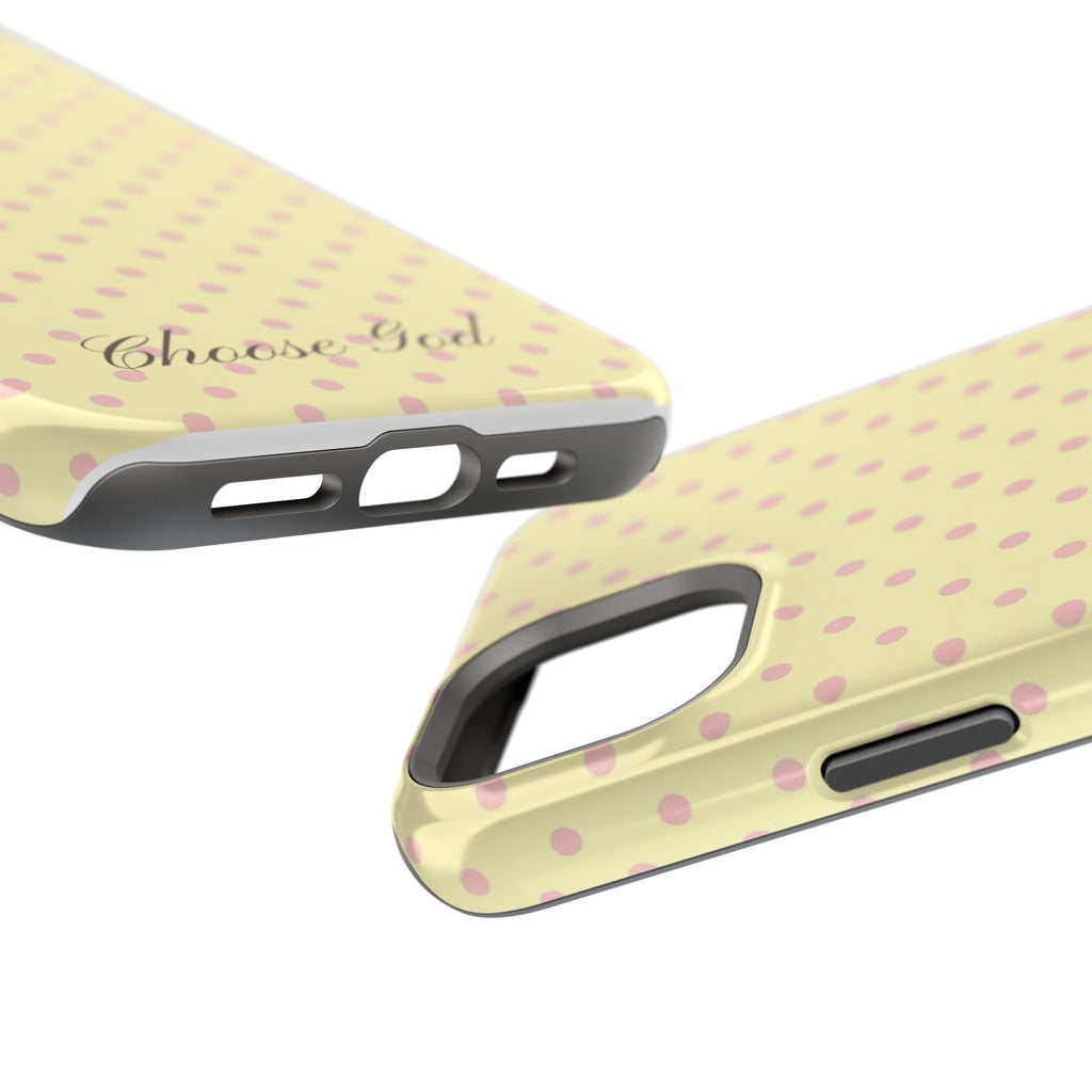 Choose God Polka Dot Magnetic Phone Case — Impact-Resistant iPhone Cover