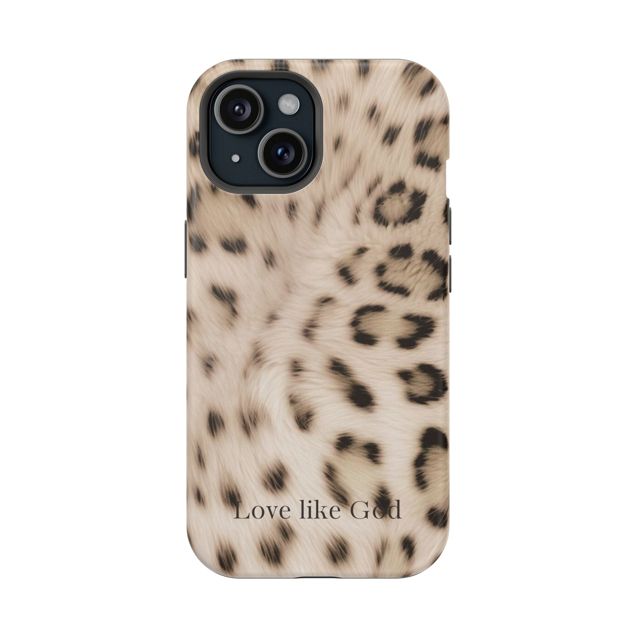 Leopard 'Love Like God' Magnetic Impact Phone Case