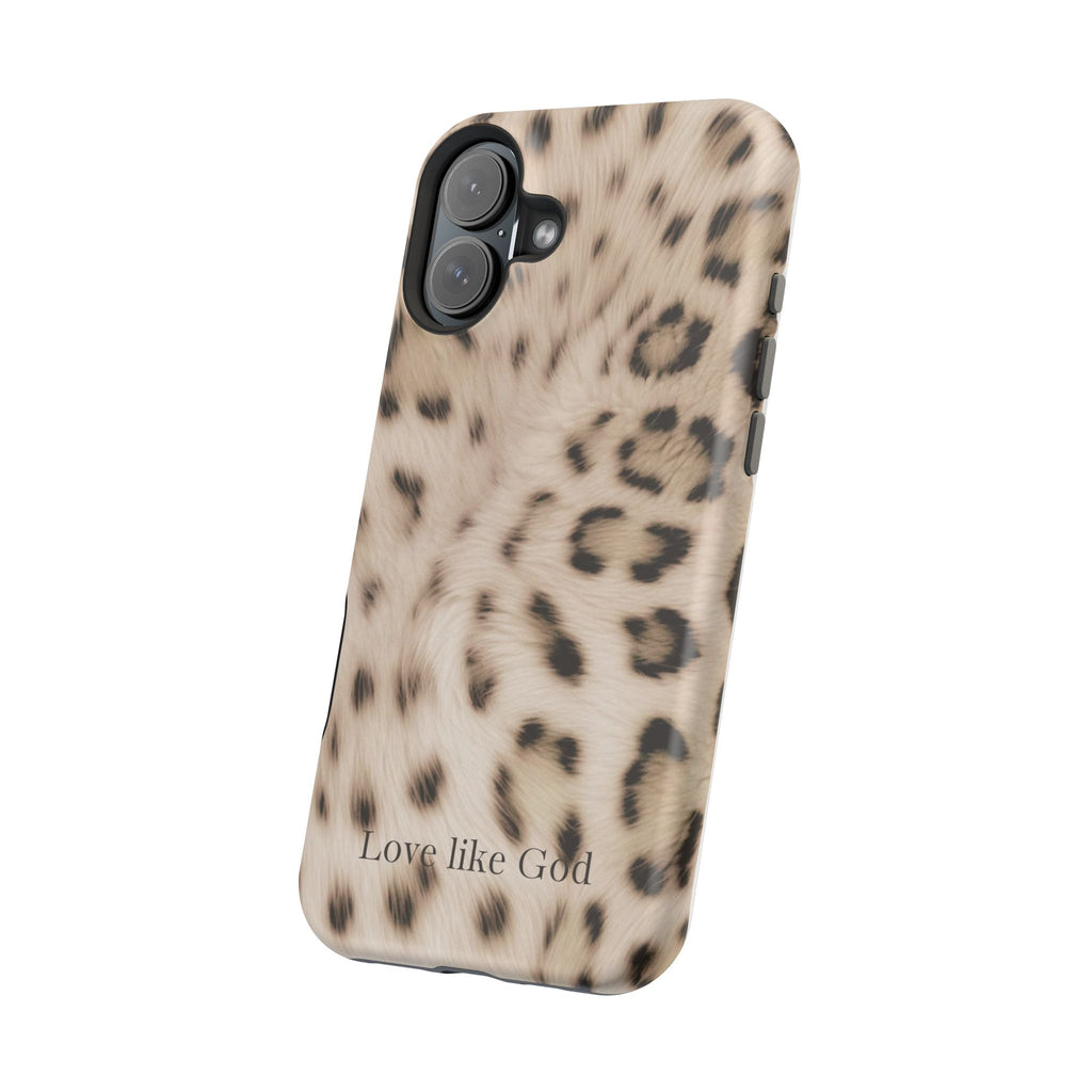 Leopard 'Love Like God' Magnetic Impact Phone Case