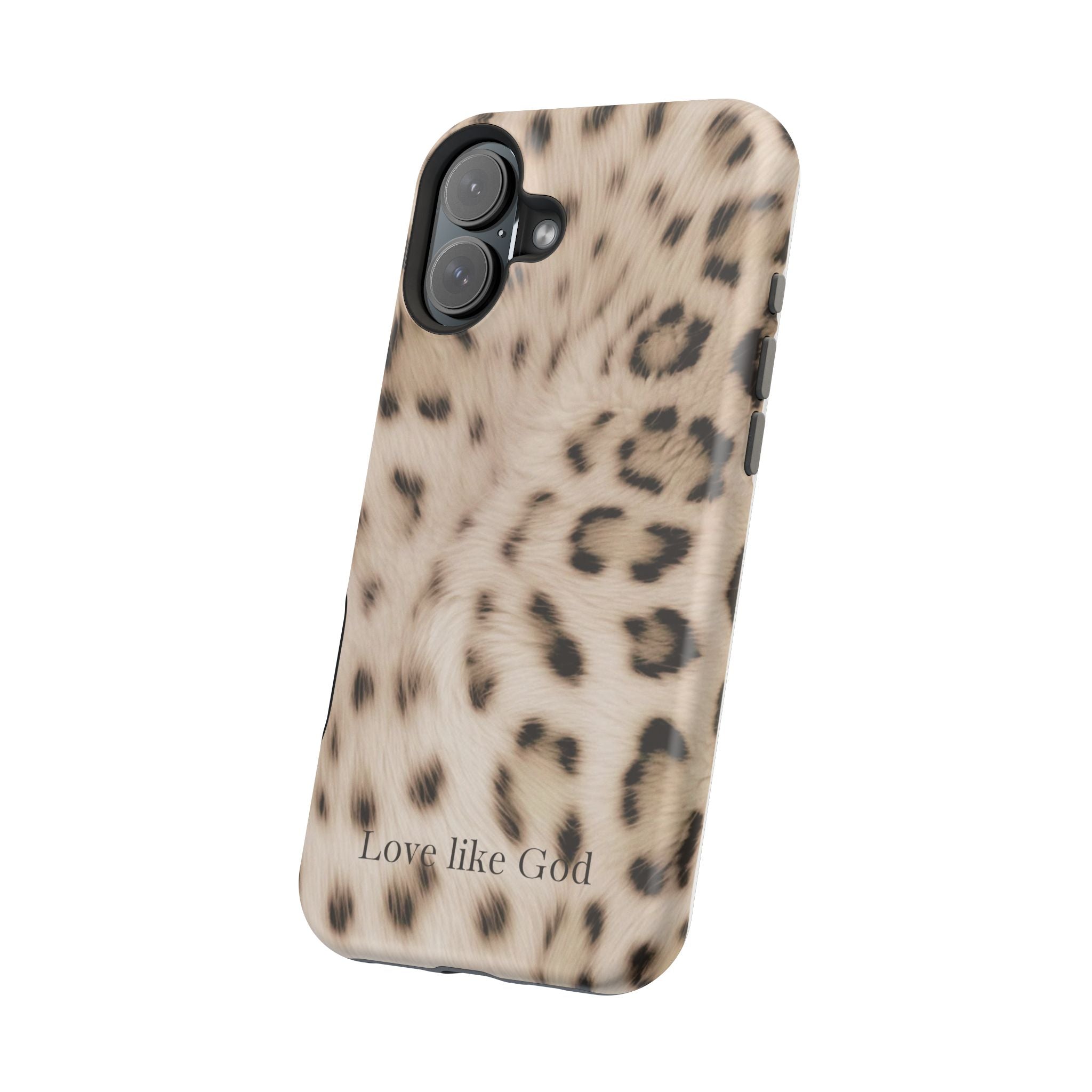 Leopard 'Love Like God' Magnetic Impact Phone Case