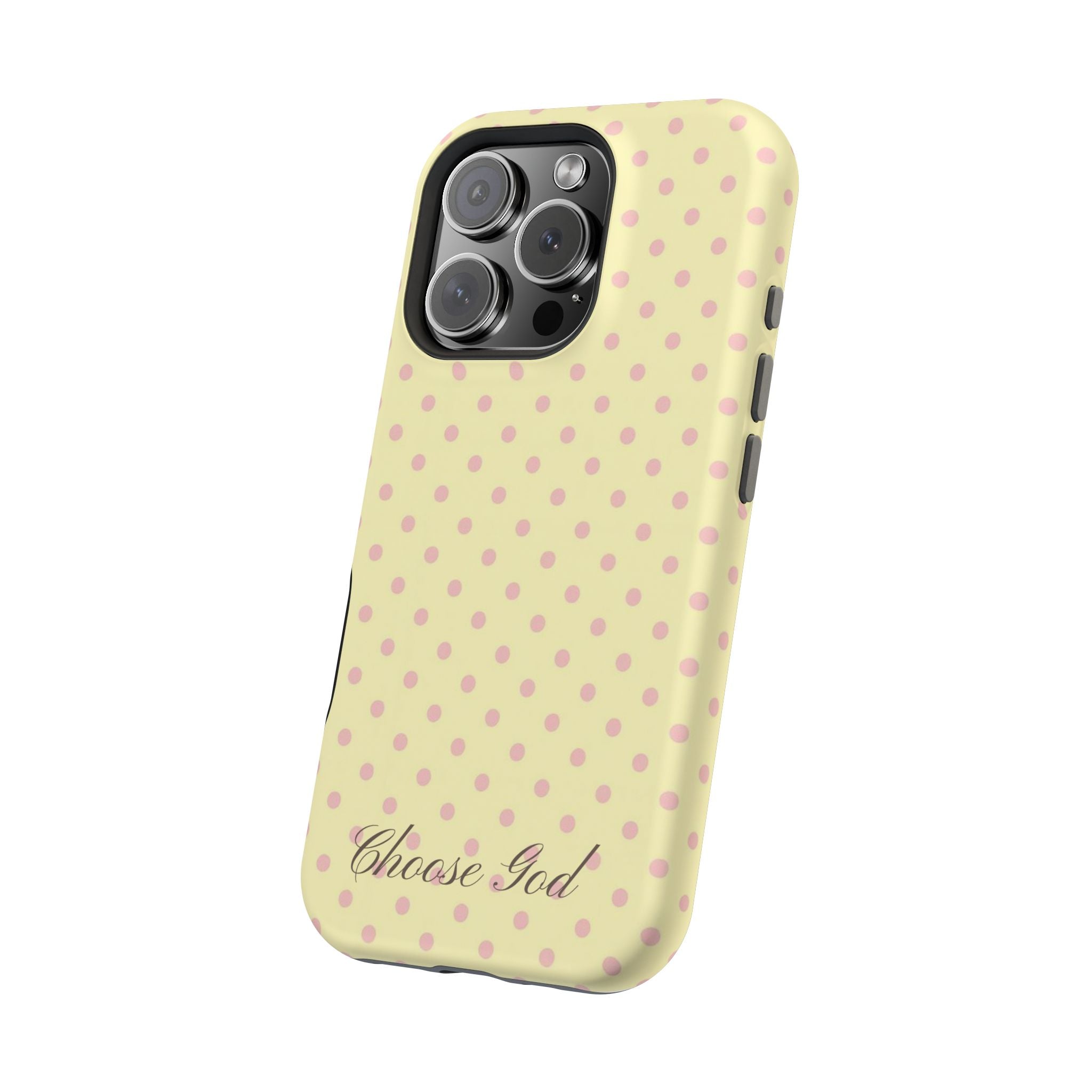 Choose God Polka Dot Magnetic Phone Case — Impact-Resistant iPhone Cover
