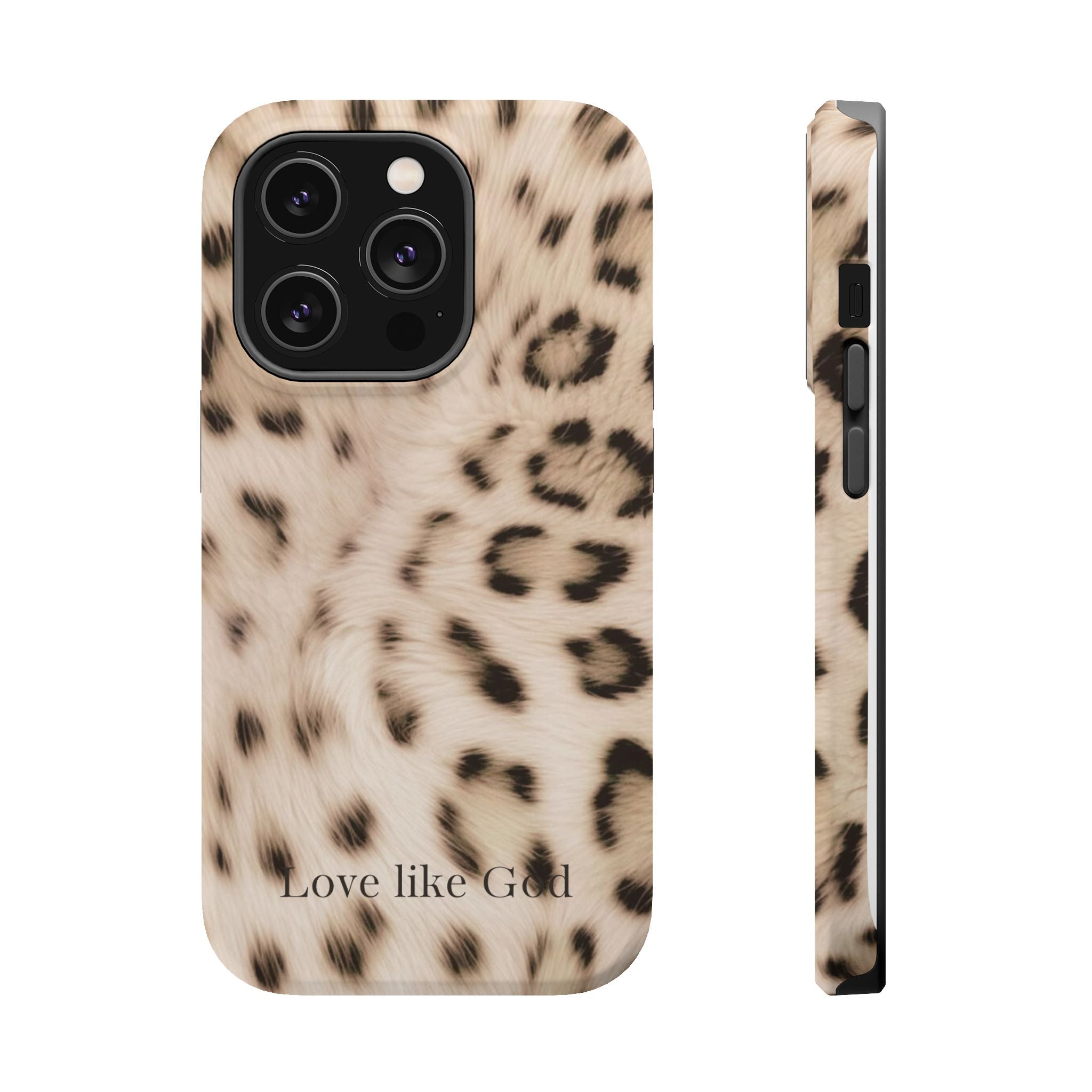 Leopard 'Love Like God' Magnetic Impact Phone Case