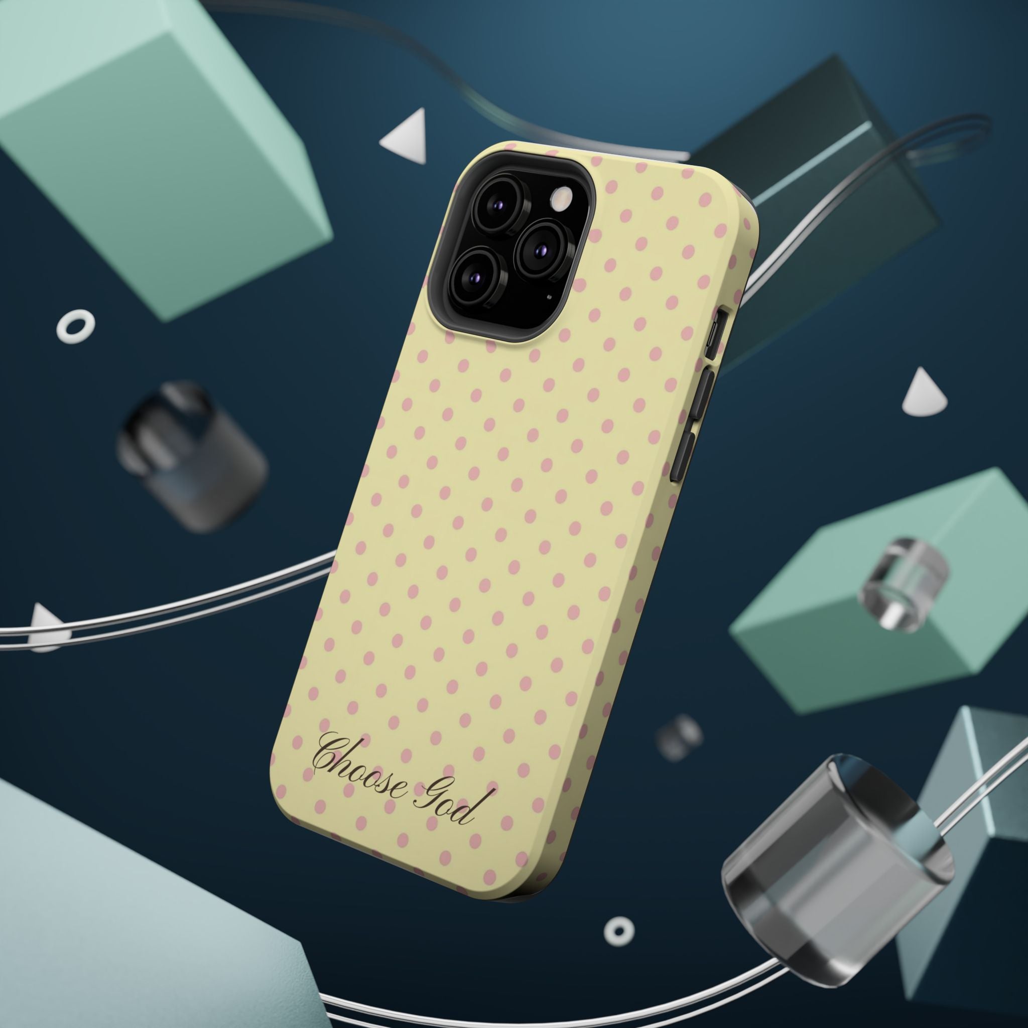 Choose God Polka Dot Magnetic Phone Case — Impact-Resistant iPhone Cover