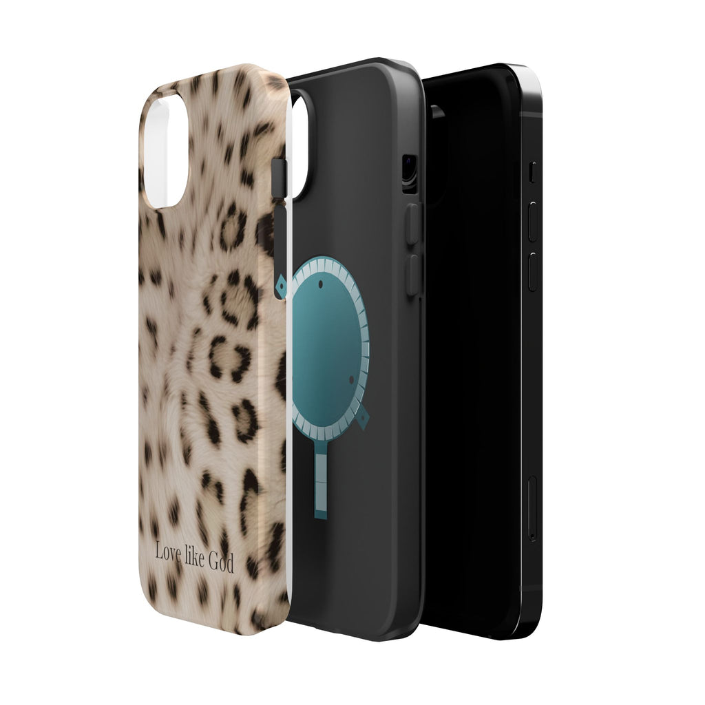 Leopard 'Love Like God' Magnetic Impact Phone Case